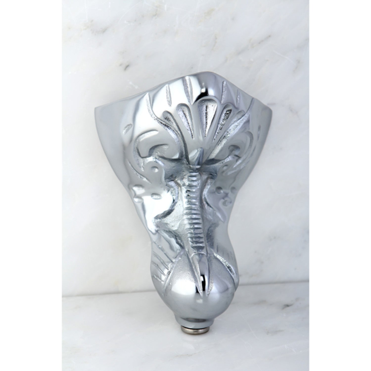 Premium Aqua Eden VCTNT1 4-Piece Eagle Claw Cast Iron Bathtub Feet Set in Polished Chrome - Perfect for Vintage & Modern Bathroom Renovations