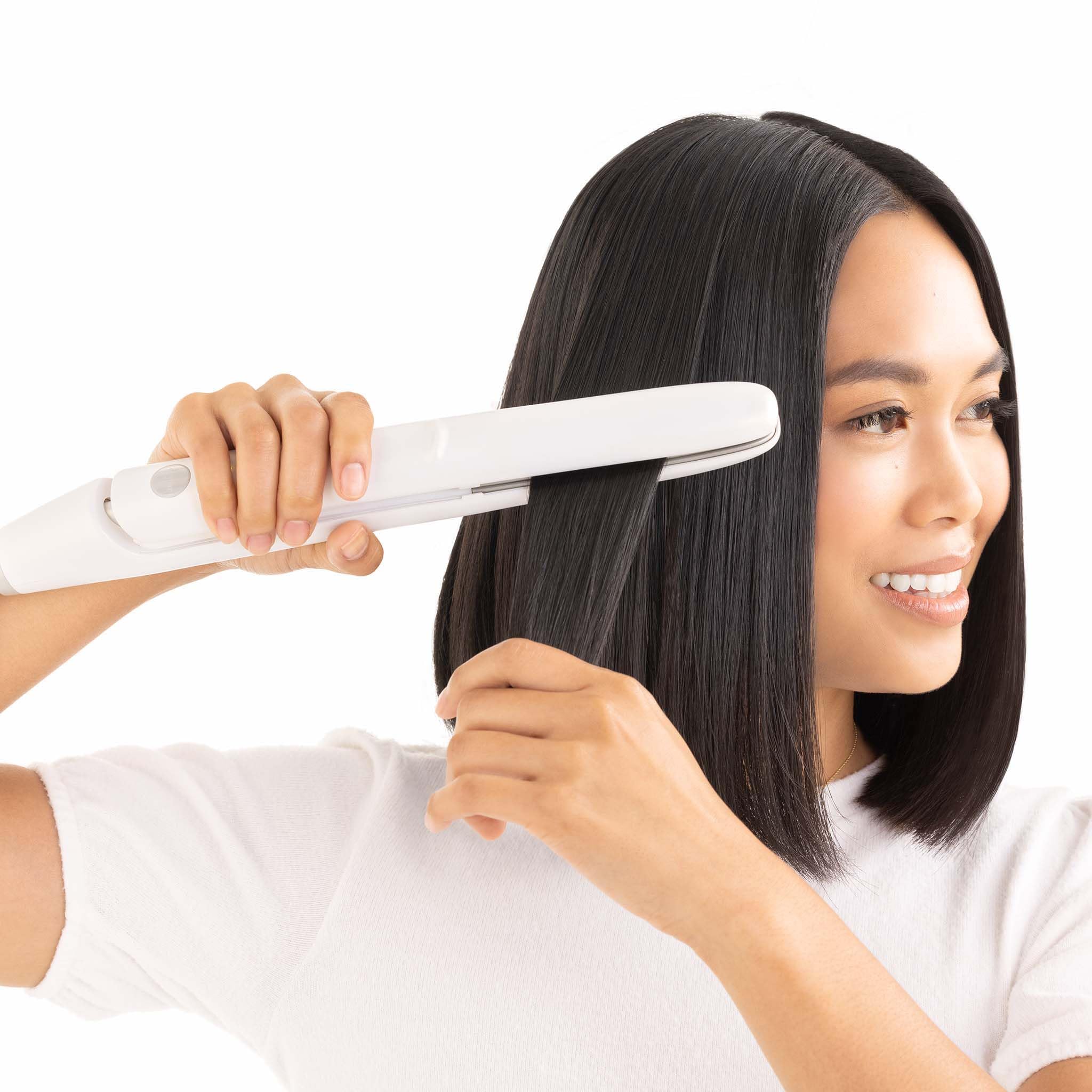 Drybar Reserve Vibrating Styling Iron - Professional Hair Straightener & Curling Wand for Smooth, Shiny Hair | Perfect for Home Use, Salon Styling & Travel
