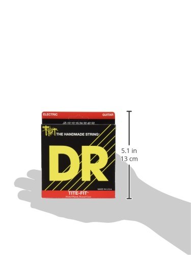 DR Strings Tite Fit Electric Round Core 12-52 Guitar Strings - Premium Nickel Wound for Rock & Metal - Perfect for Live Performances & Studio Recording