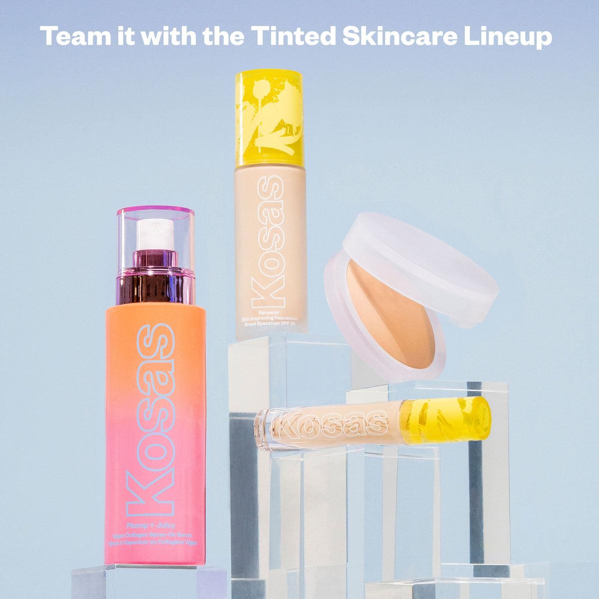 Plump + Juicy Vegan Collagen Spray On Serum for Face - Hydrating Anti-Aging Skincare Treatment | Perfect for Dry Skin & Fine Lines Reduction | Use Daily for Glowing Complexion
