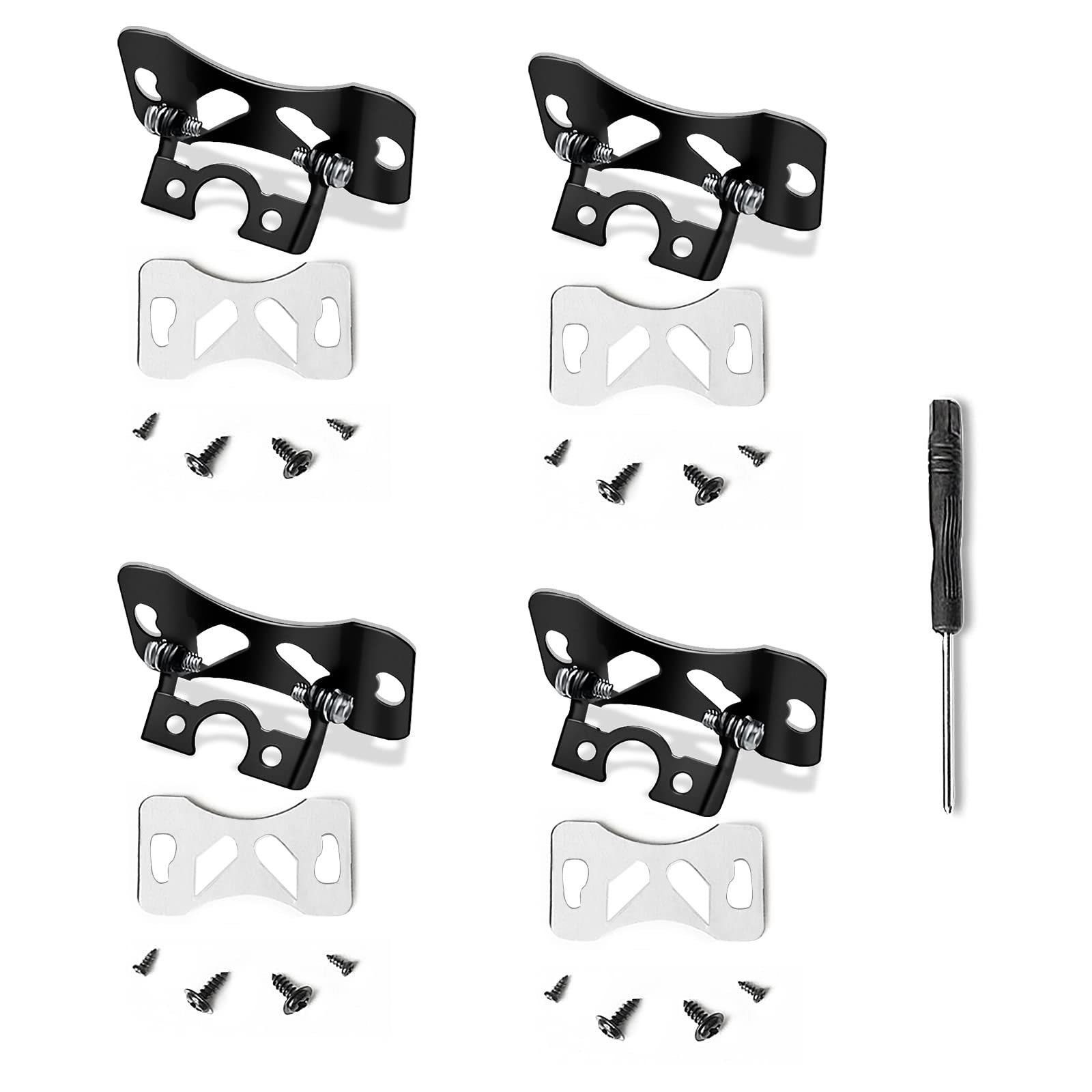Universal Rear Camera Mounting Bracket - 4 Pack | Dash Cam Mirror Cam Backup Camera Holder | Compatible with Most Reverse & Rearview Cameras | Perfect for Cars, Trucks & SUVs | Easy Installation & Secure Fit