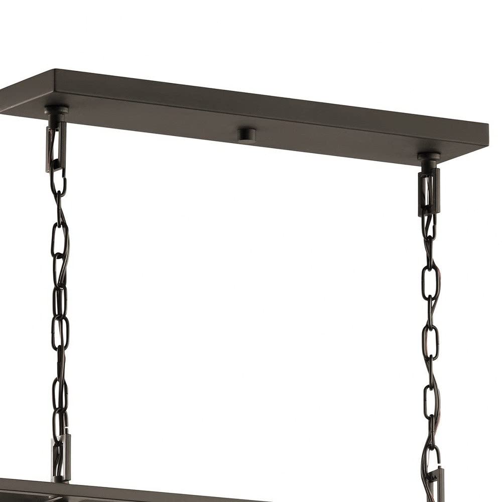 8-Light Traditional Candle Style Cage Chandelier - Brushed Nickel Finish - Perfect for Kitchen Island, Dining Room, or Farmhouse Decor Lighting