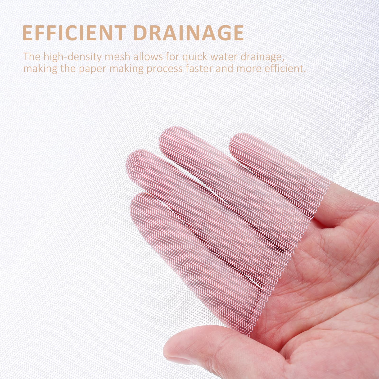 VILLCASE Wooden Paper Making Screen - 3 Size Paper Making Mold Frame with Mesh & Cloth - DIY Paper Craft Supplies for Handmade Cards, Scrapbooking & Art Projects - Perfect for Home, School & Craft Workshops
