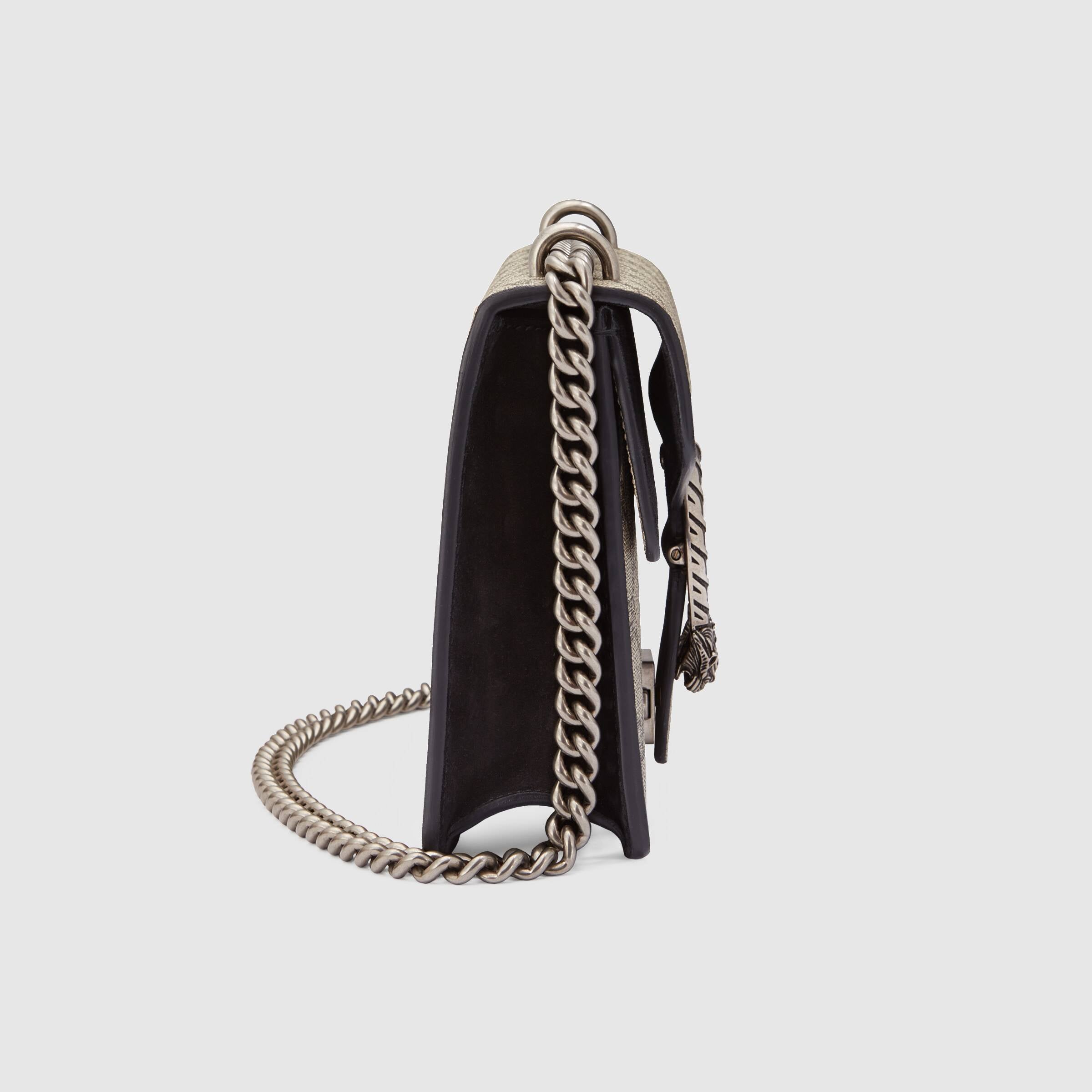 Gucci Dionysus GG Supreme Mini Bag in Beige & Black - Luxury Crossbody Bag for Women, Perfect for Parties, Dates & Everyday Use