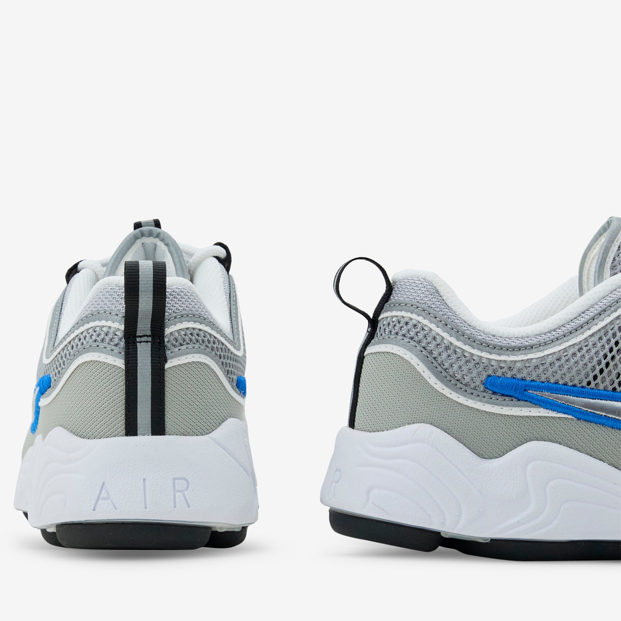 Nike Air Zoom Spiridon Running Shoes - Metallic Silver & White | Lightweight Cushioned Sneakers for Men & Women | Perfect for Jogging, Gym Workouts & Casual Wear