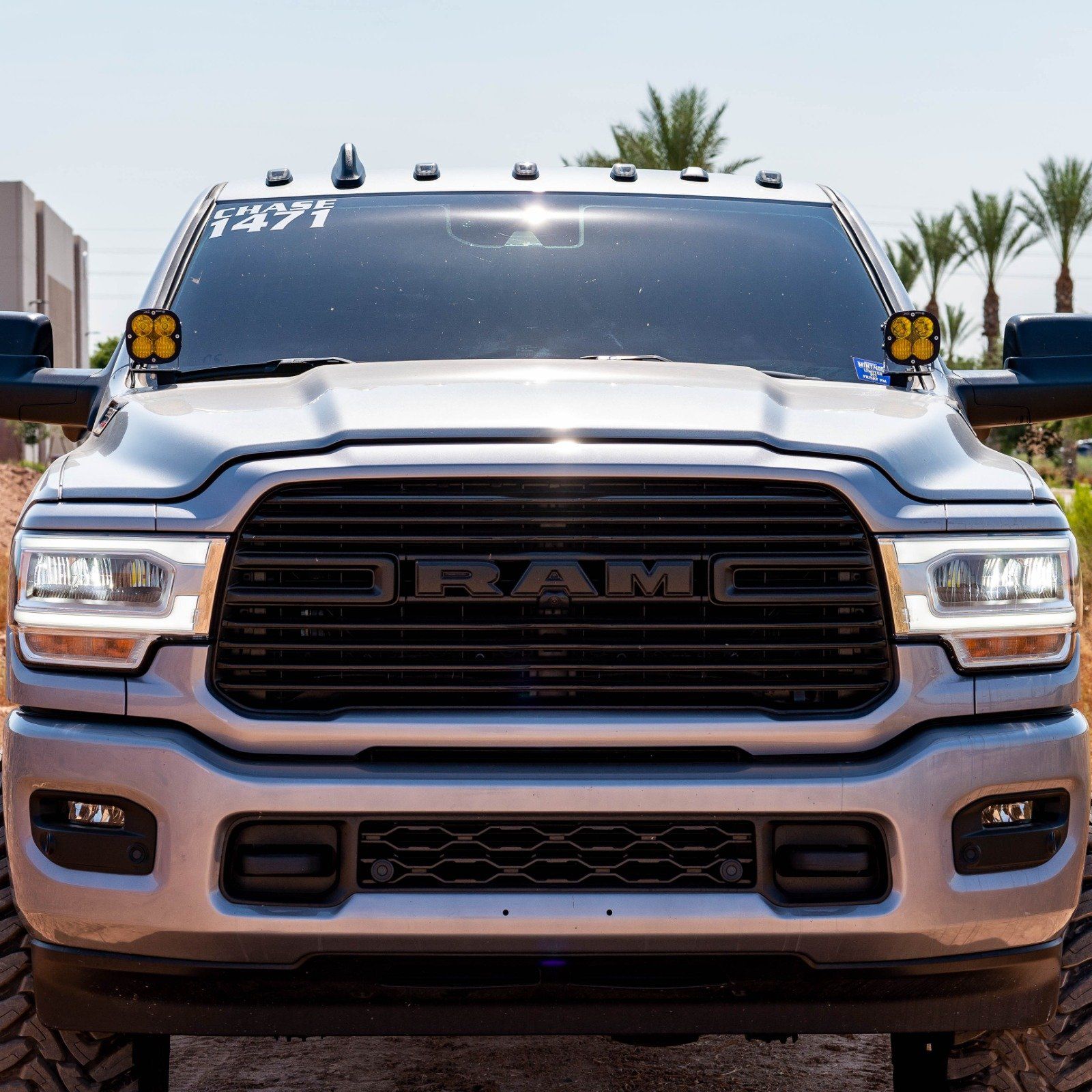 SDHQ Built A-Pillar Light Mounts for 2019-2025 Ram 2500/3500 Heavy Duty Trucks | Off-Road LED Light Brackets | Perfect for Night Driving & Off-Road Adventures