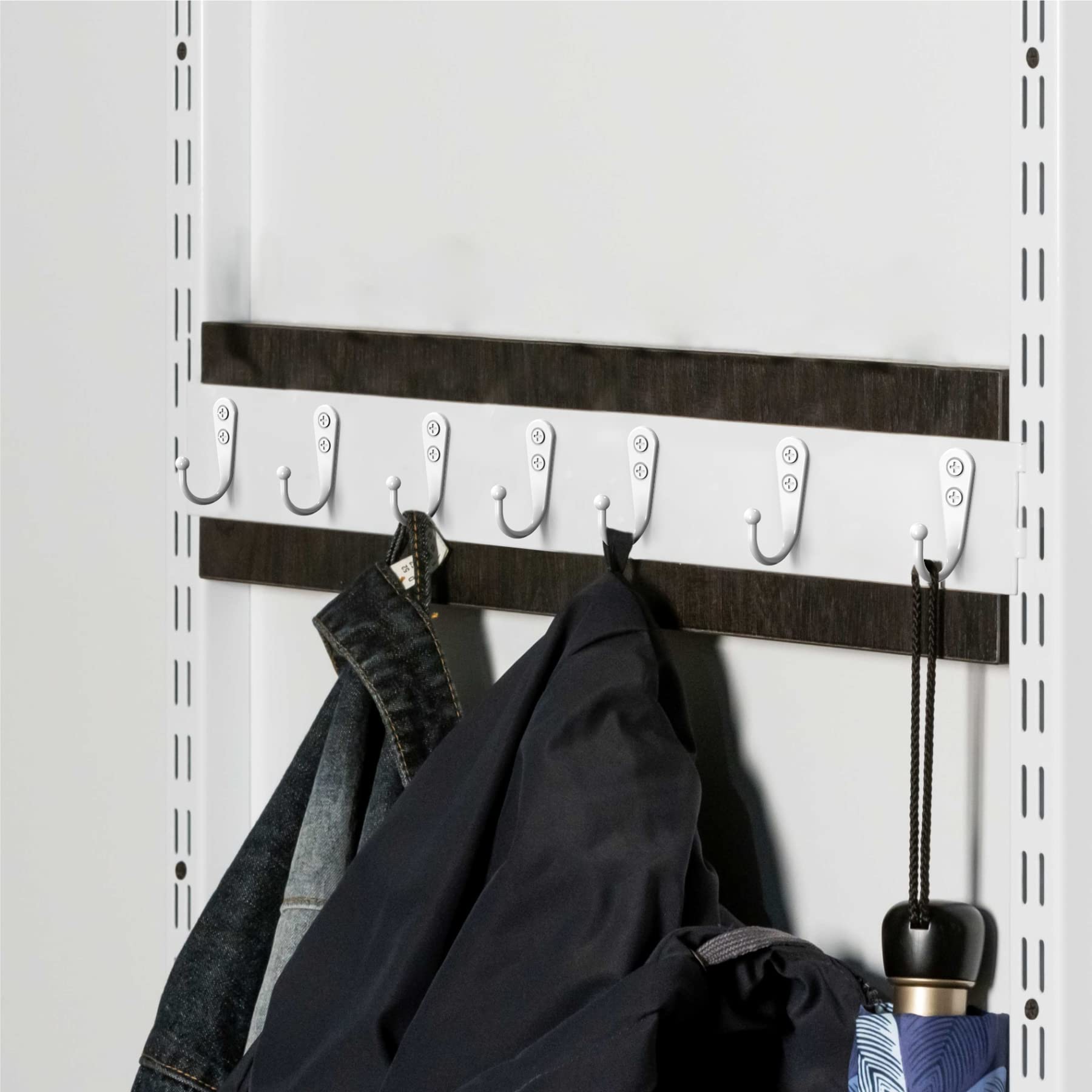 25-Pack Heavy Duty Wall Hooks with Screws - White Coat Hangers for Hanging Jackets, Hats, Bags & Home Decor - Perfect for Entryway, Bathroom & Garage Organization