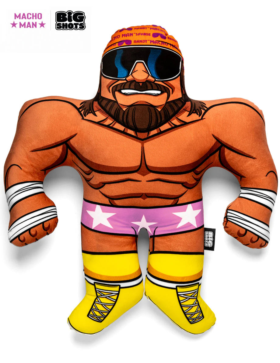 Macho Man Randy Savage Purple Wrestling Trunks - Big Shots 2024 Edition | Pro Wrestling Costume & Collectible for Cosplay, Halloween & WWE Fan Events