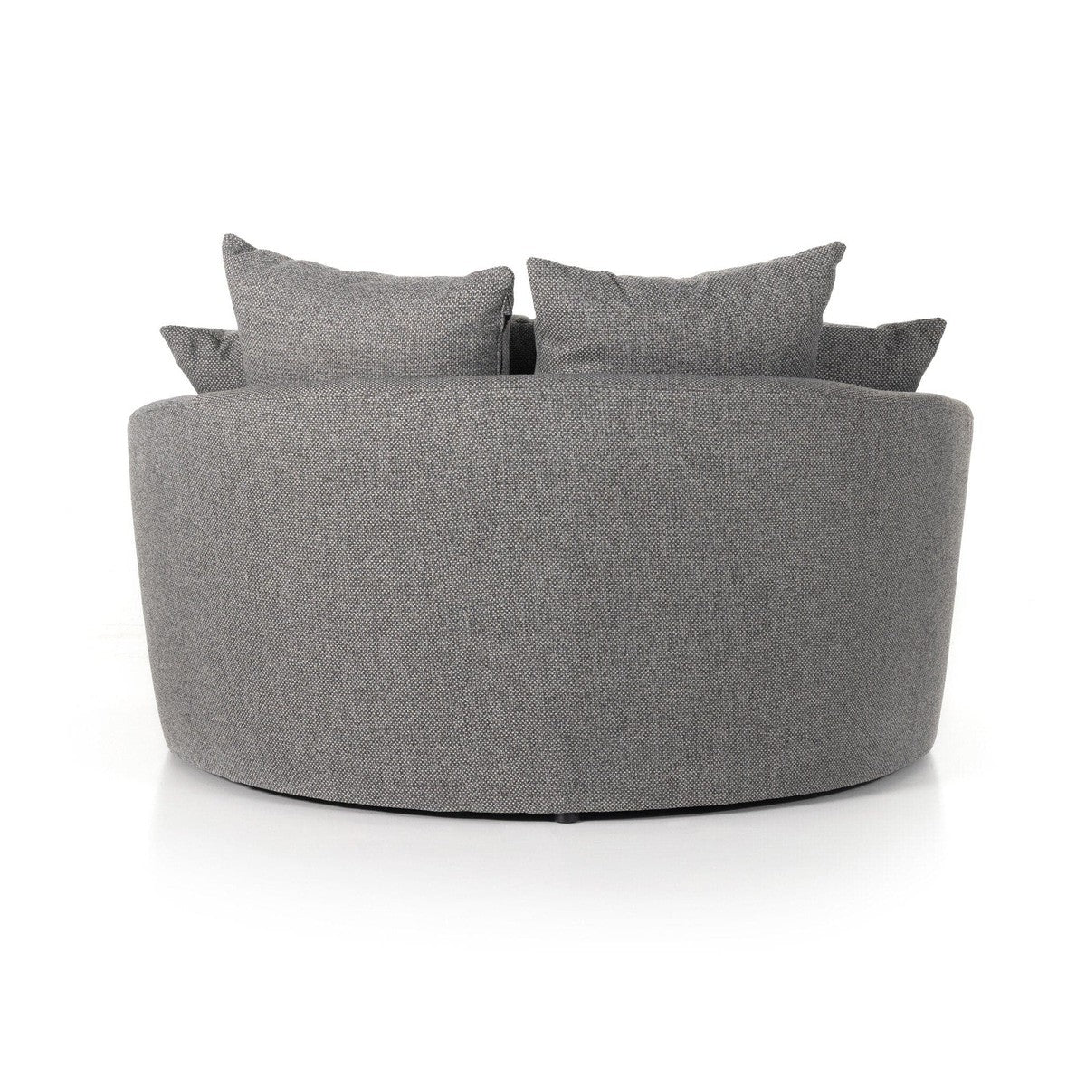 Anaya Media Lounger Recliner Chair - Fallon Charcoal Gray Fabric Sofa for Living Room, Home Theater & Gaming - Comfortable Modern Lounge Chair with Ottoman