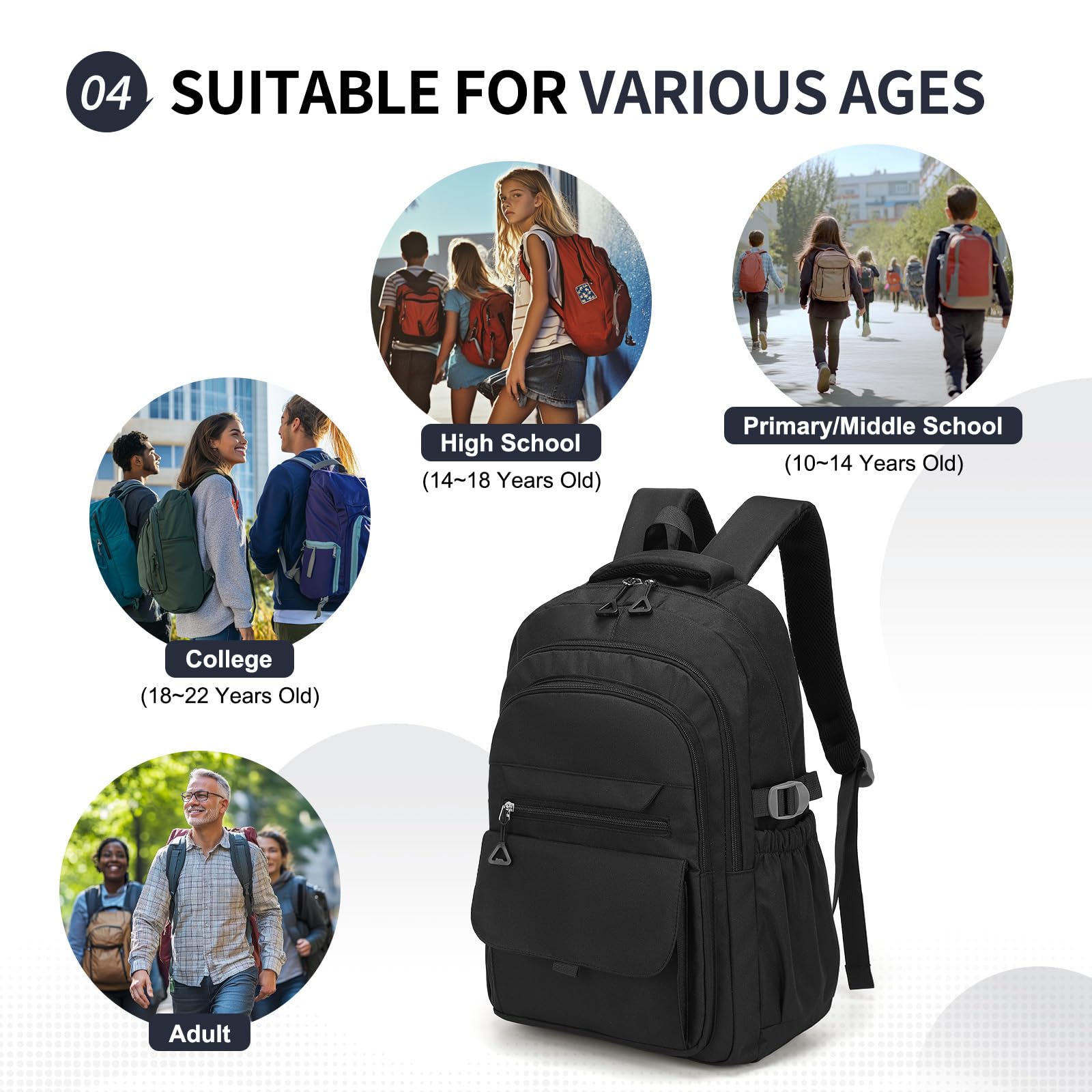 Stylish Water-Resistant 15.6