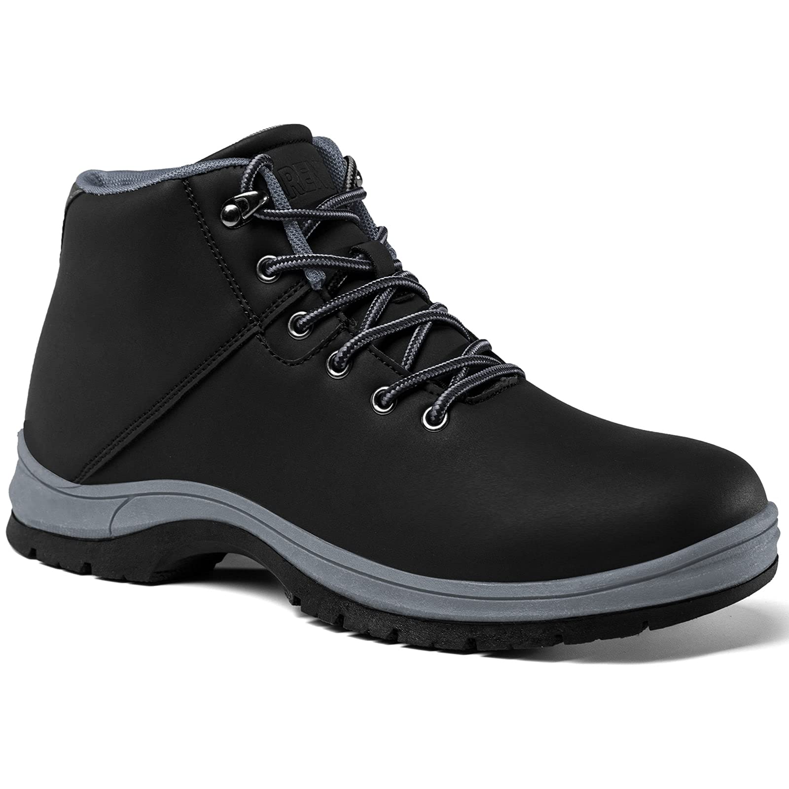 **Men's Lightweight Waterproof Hiking Boots - Mid Ankle Trekking Shoes for Outdoor Work & Casual Wear - Anti-Slip Traction for Hiking, Camping & Backpacking**
