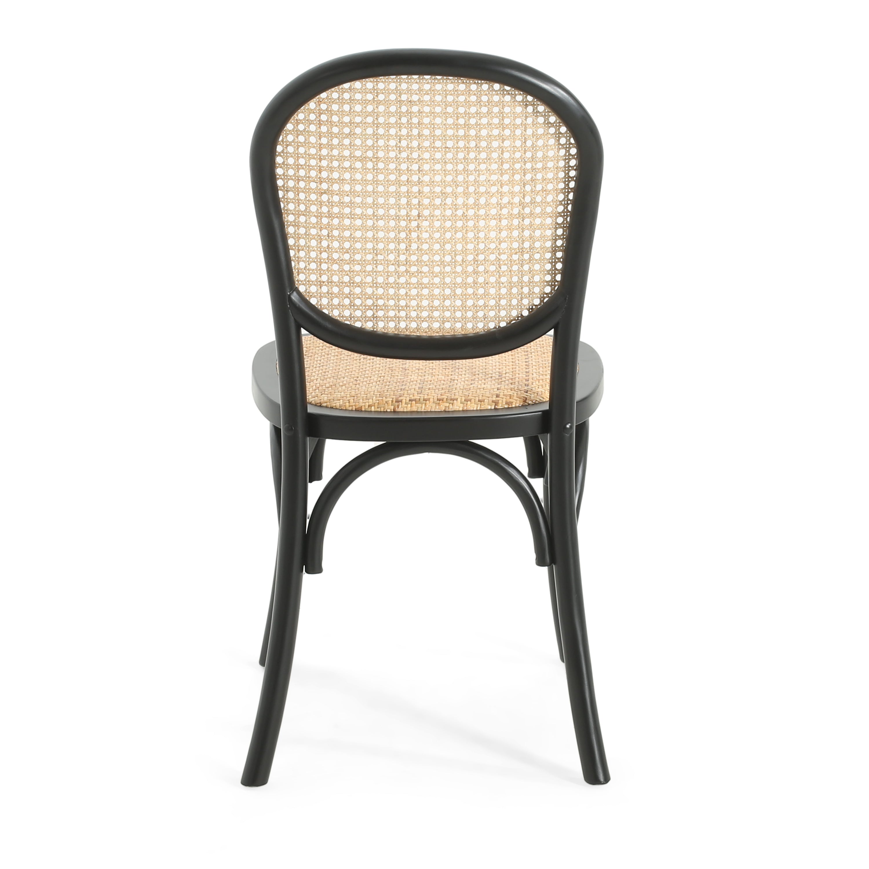 Modern Dining Chairs Set of 2 - Sturdy Wooden Kitchen Chairs with Padded Seats - Perfect for Dining Room, Kitchen, Breakfast Nook & Small Spaces
