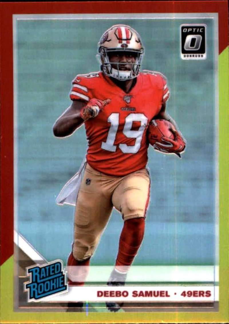 2019 Donruss Optic Red & Yellow #167 Deebo Samuel San Francisco 49ers Rookie NFL Football Trading Card - Perfect for Sports Collectors, Fans & Investment