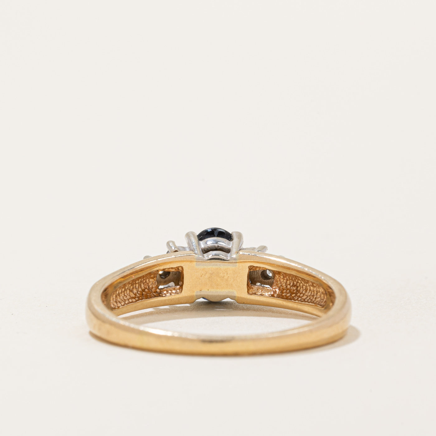 1.00ctw Sapphire & Diamond Ring - 0.17ctw Genuine Gemstone Engagement Ring - Size 10.25 - Perfect for Proposals, Anniversaries & Special Occasions