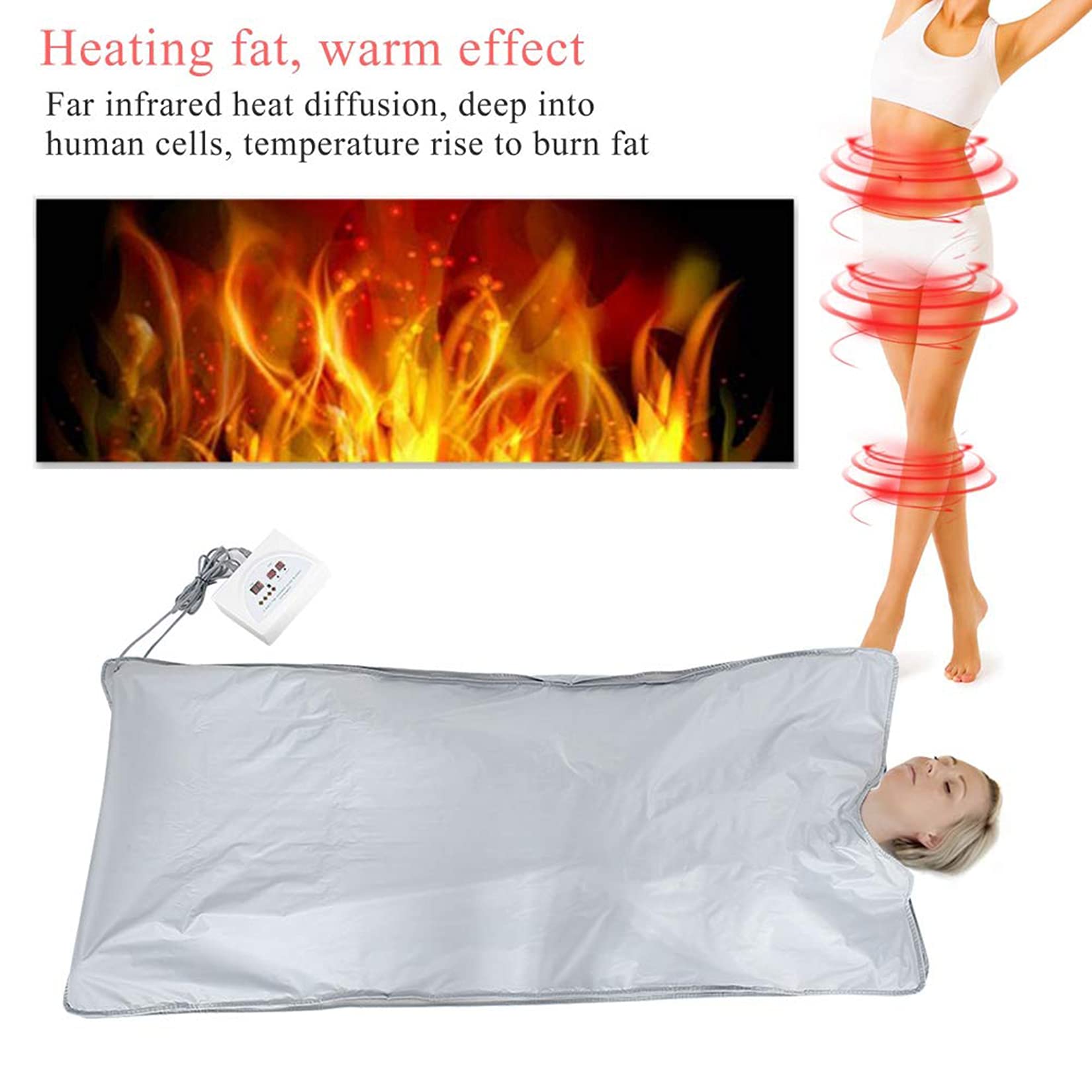 Professional Sauna Blanket for Weight Loss & Detox - Digital Slimming Blanket with Body Shaping Technology - Perfect for Home Spa, Relaxation & Wellness Routine