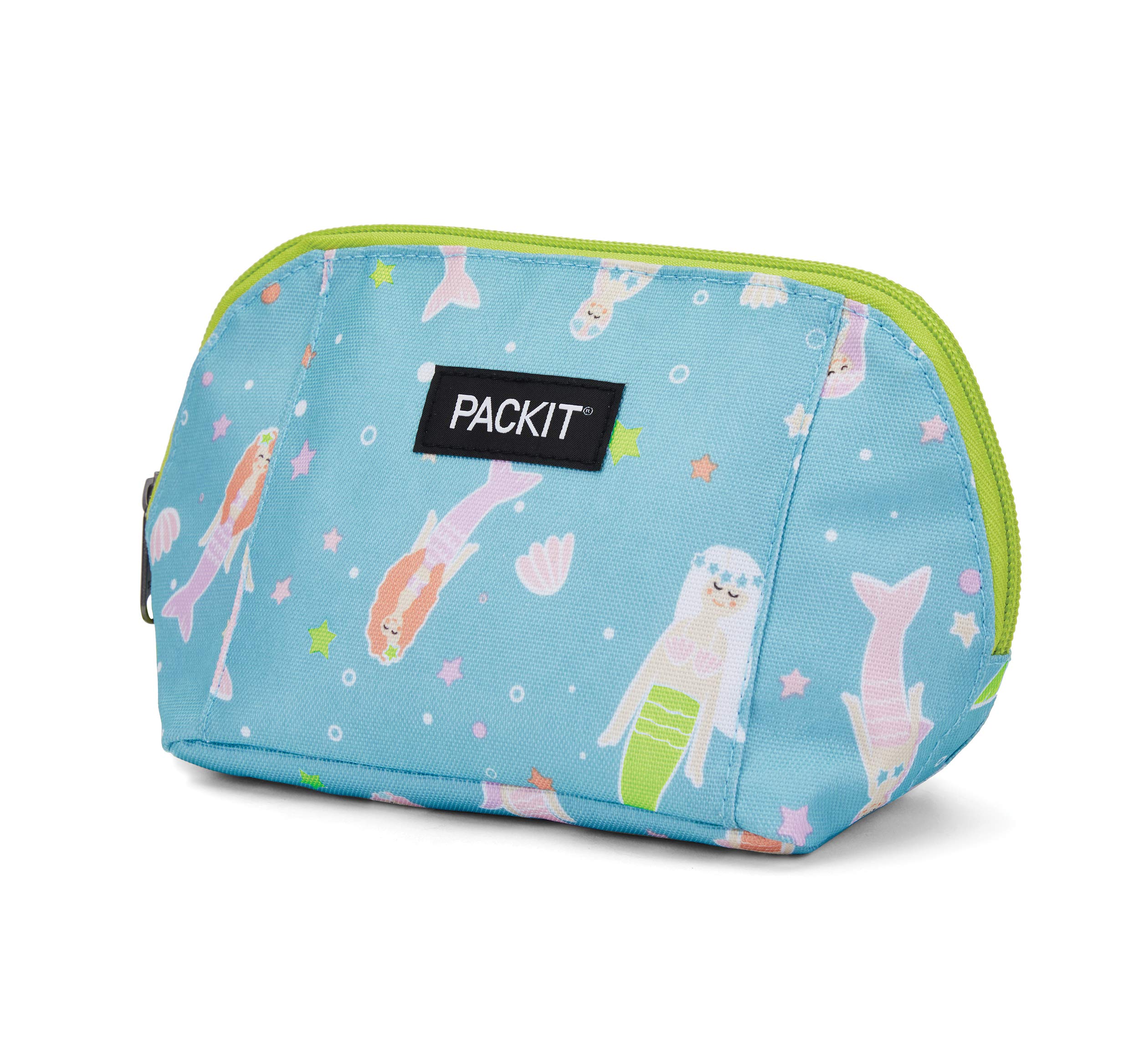 PackIt Freezable Insulated Lunch Box & Snack Bag for Kids - Mermaid Design, Perfect for School, Picnics, Beach Trips & Outdoor Activities