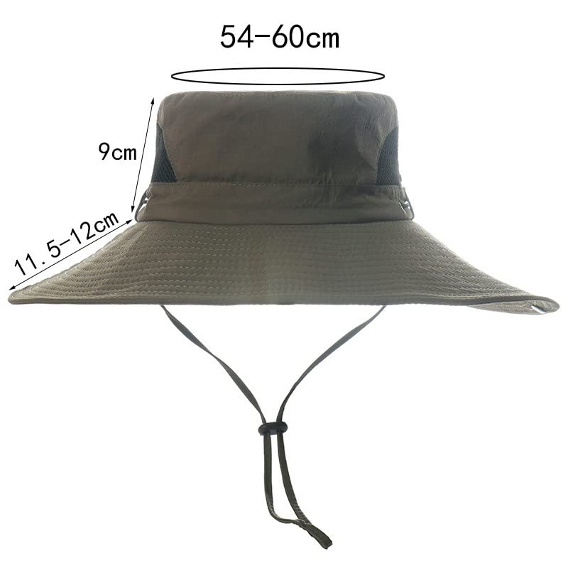UPF 50+ Sun Protection Wide Brim Bucket Hat for Women & Men - Breathable Summer Outdoor Fishing Hat for Beach, Hiking, and Travel