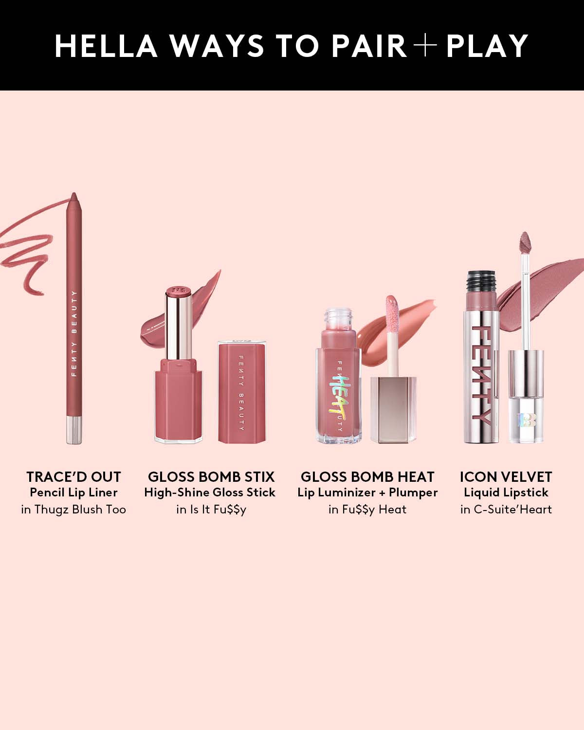 Trace'd Out Longwear Waterproof Pencil Lip Liner - Thugz Blush Too | Smudge-Proof & All-Day Wear | Perfect for Makeup Artists & Everyday Glam