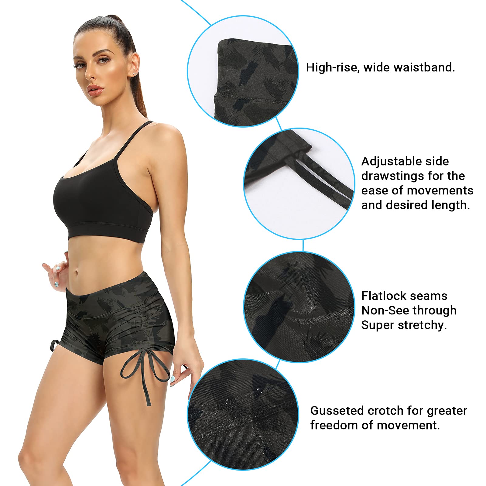 Best Women's Workout Shorts for Yoga, Gym, Running & Biking - High Waisted Athletic Booty Shorts for Women - Perfect for Fitness, Training & Active Lifestyle