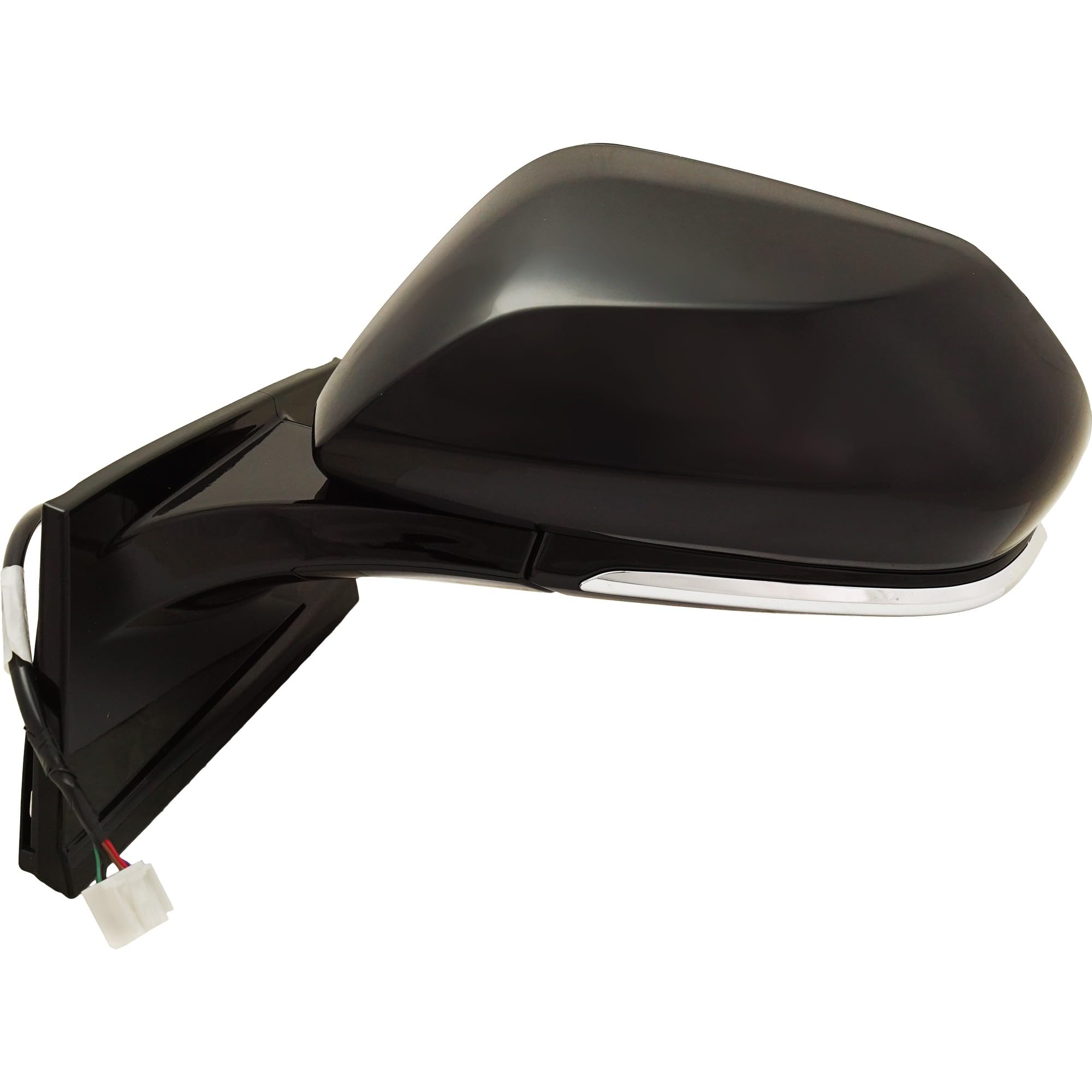 GO-PARTS Power Mirror for Toyota Prius 2016-2020 & Prius Prime 2017-2020 - Left Side Driver Manual Folding Heated Paintable with Blind Spot Detection - Replacement Side View Mirror for 2017 2018 2019 Models | Perfect for Winter Driving & Enhanced Safety