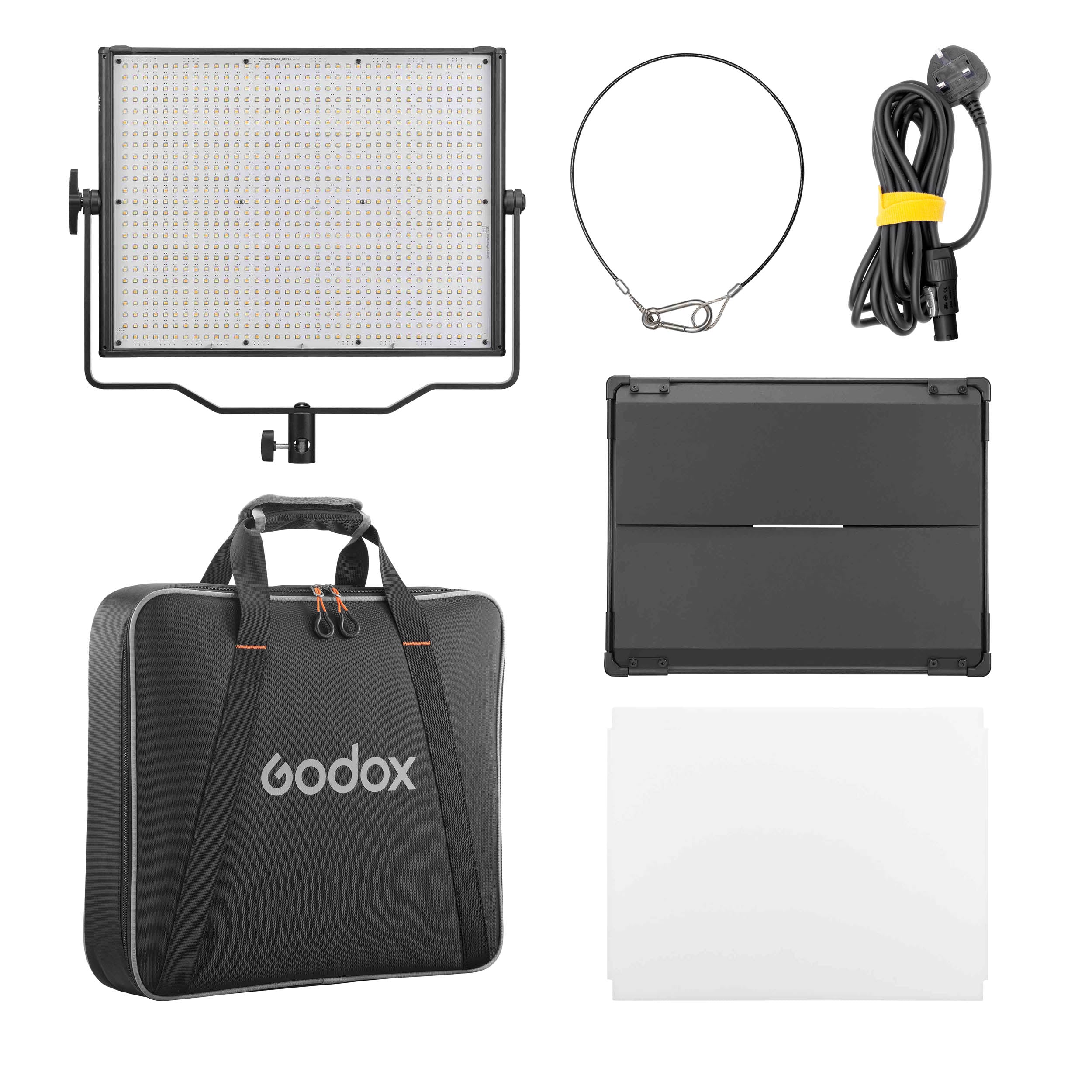 P120BI K1 Bi-Color LED Light Panel - Adjustable Color Temperature (3200K-5600K) for Video Broadcasting, Photography & Studio Lighting