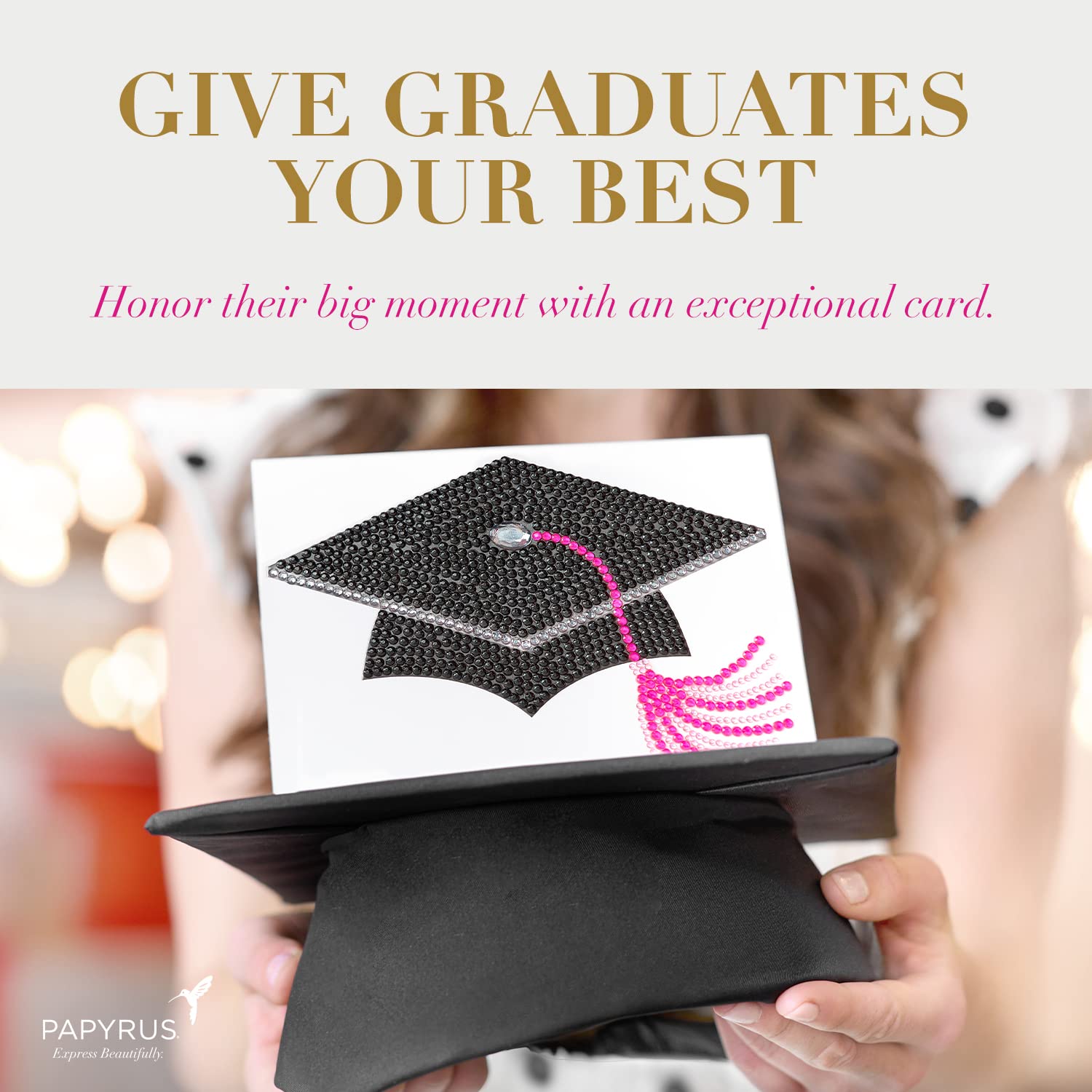 Funny Graduation Card - Papyrus Greeting Card with Humorous Graduation Wishes - Perfect for High School & College Graduation Gifts