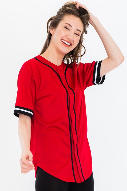 Unisex Active Sports Team Baseball Jersey - Breathable & Comfortable for Men & Women - Perfect for Baseball, Softball, and Team Sports