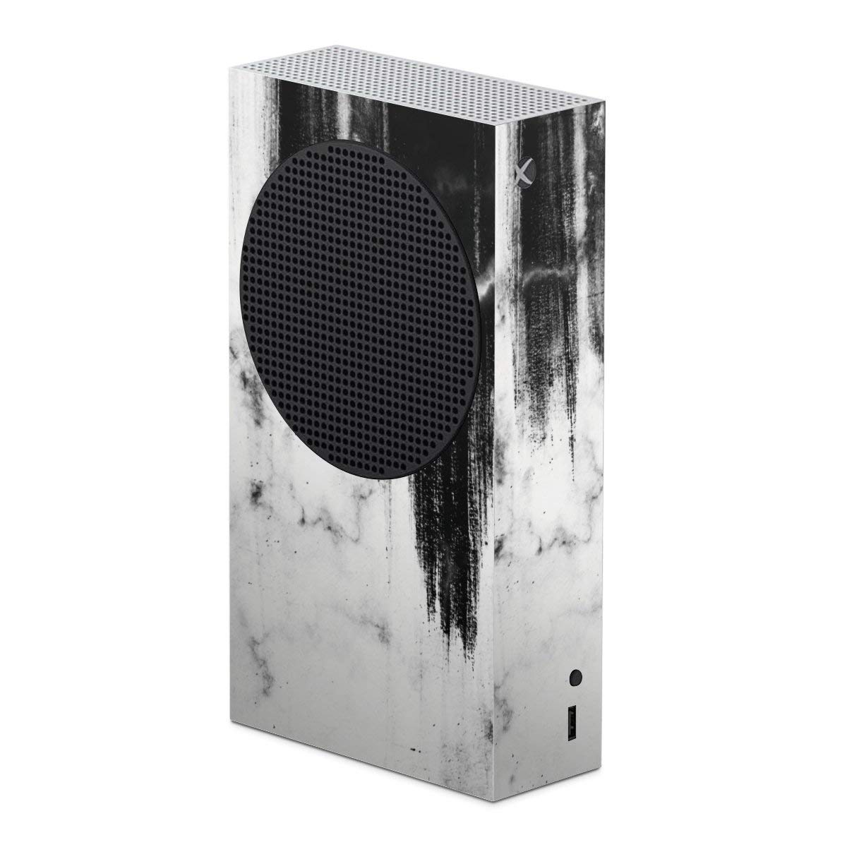 Microsoft Xbox Series S Skins - Black & White Rock Design Protective Vinyl Stickers | Durable, Scratch-Resistant Cover for Gaming Console | Perfect for Home, Office, or Gaming Setup Decor