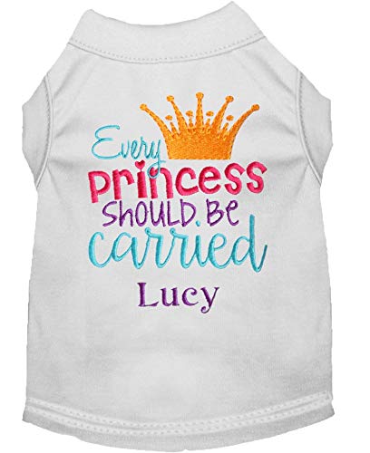 Personalized Princess Dog Shirt with Tiara - Custom Pet Apparel for Special Occasions & Royal-Themed Parties