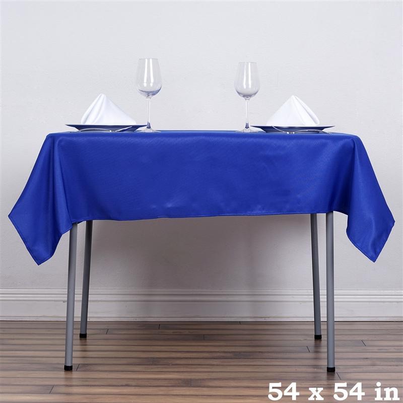 54 x 54 Inch Premium Polyester Square Tablecloth - Waterproof & Wrinkle-Resistant - Perfect for Dining Tables, Parties, and Special Events