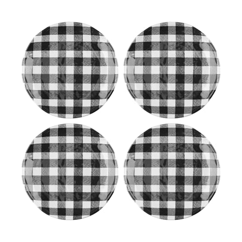 Gingham Black