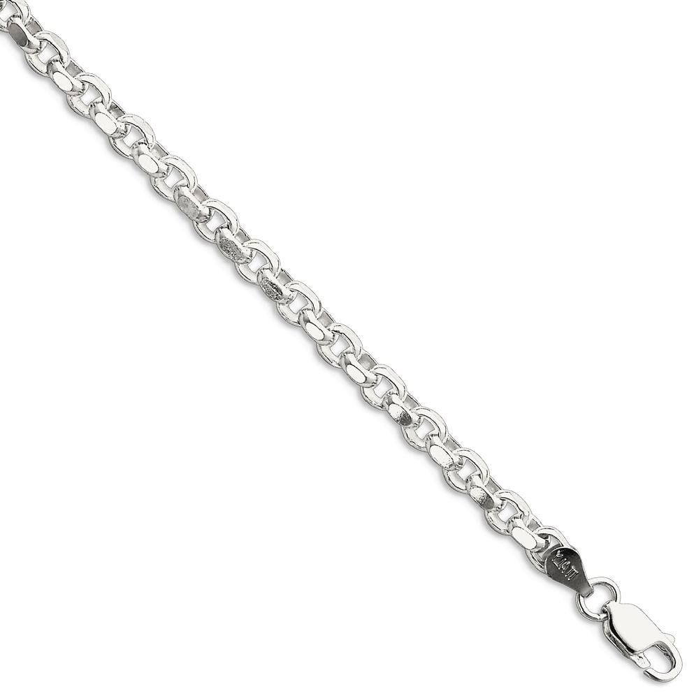 IceCarats 925 Sterling Silver 4mm Cable Link Chain Bracelet for Women - Dainty & Elegant Jewelry Gift for Birthday, Anniversary & Everyday Wear
