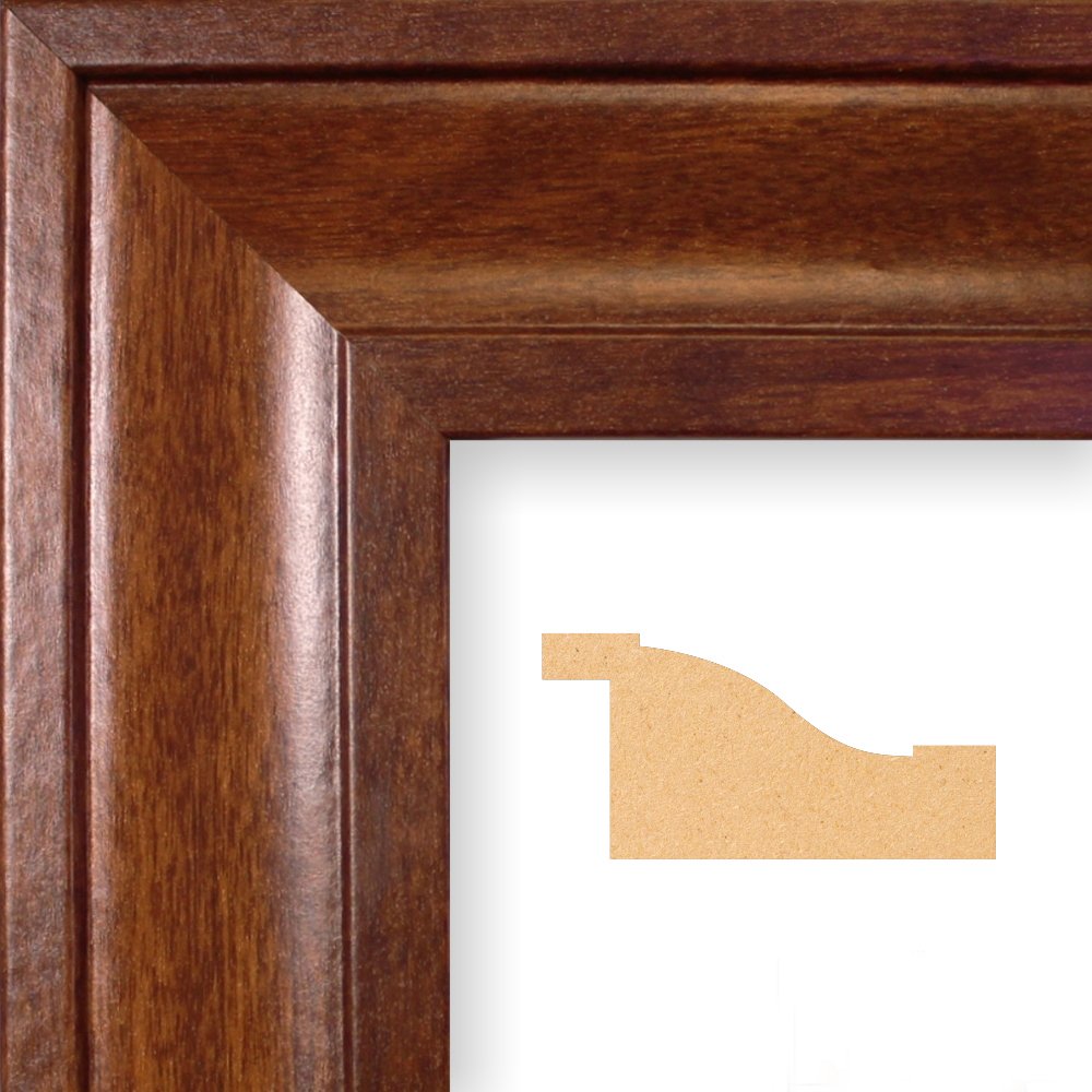 Push Pin Travel Map - Blue Oceans World with Brown Frame - 27.5