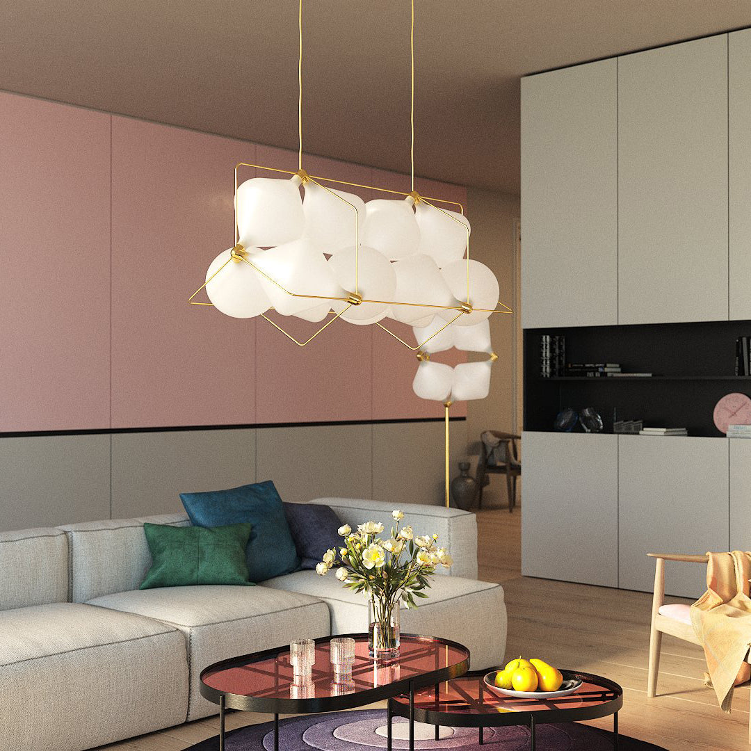 Stylish Clover Pendant Lamp - Modern 4-Leaf Clover Design Ceiling Light Fixture for Kitchen Island, Dining Room & Bedroom Decor