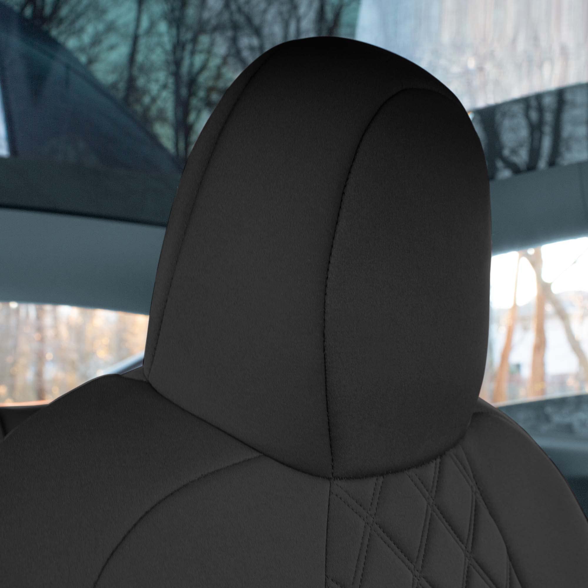 Custom Fit Tesla Model Y Seat Covers (2020-2024) - Waterproof Black Rear Seat Protectors | Premium Automotive Interior Accessories | Perfect for Road Trips, Pets & Family Protection
