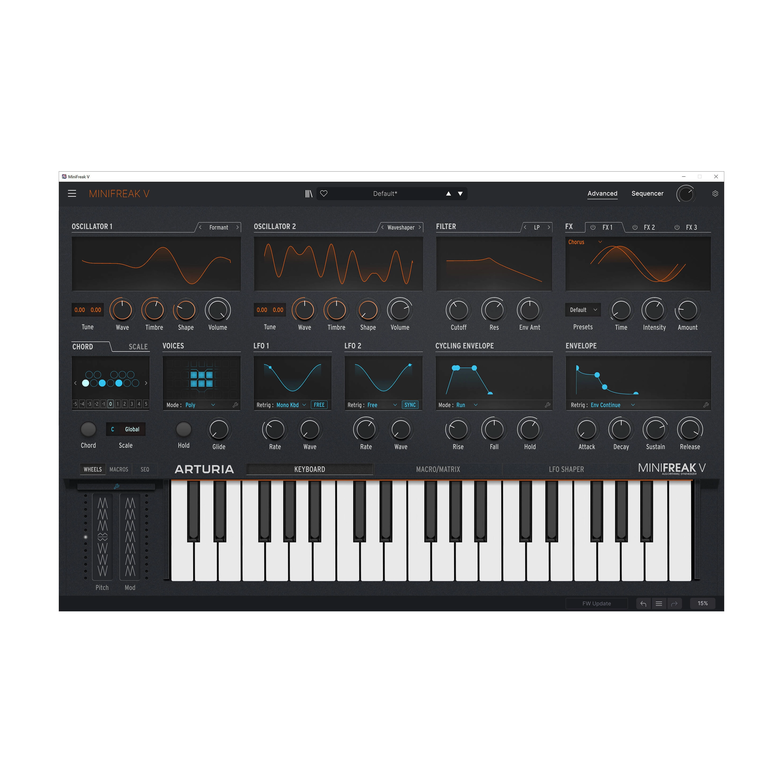 Arturia MiniFreak 37-Key Hybrid Synthesizer - Digital & Analog Keyboard for Music Production, Live Performance & Studio Recording