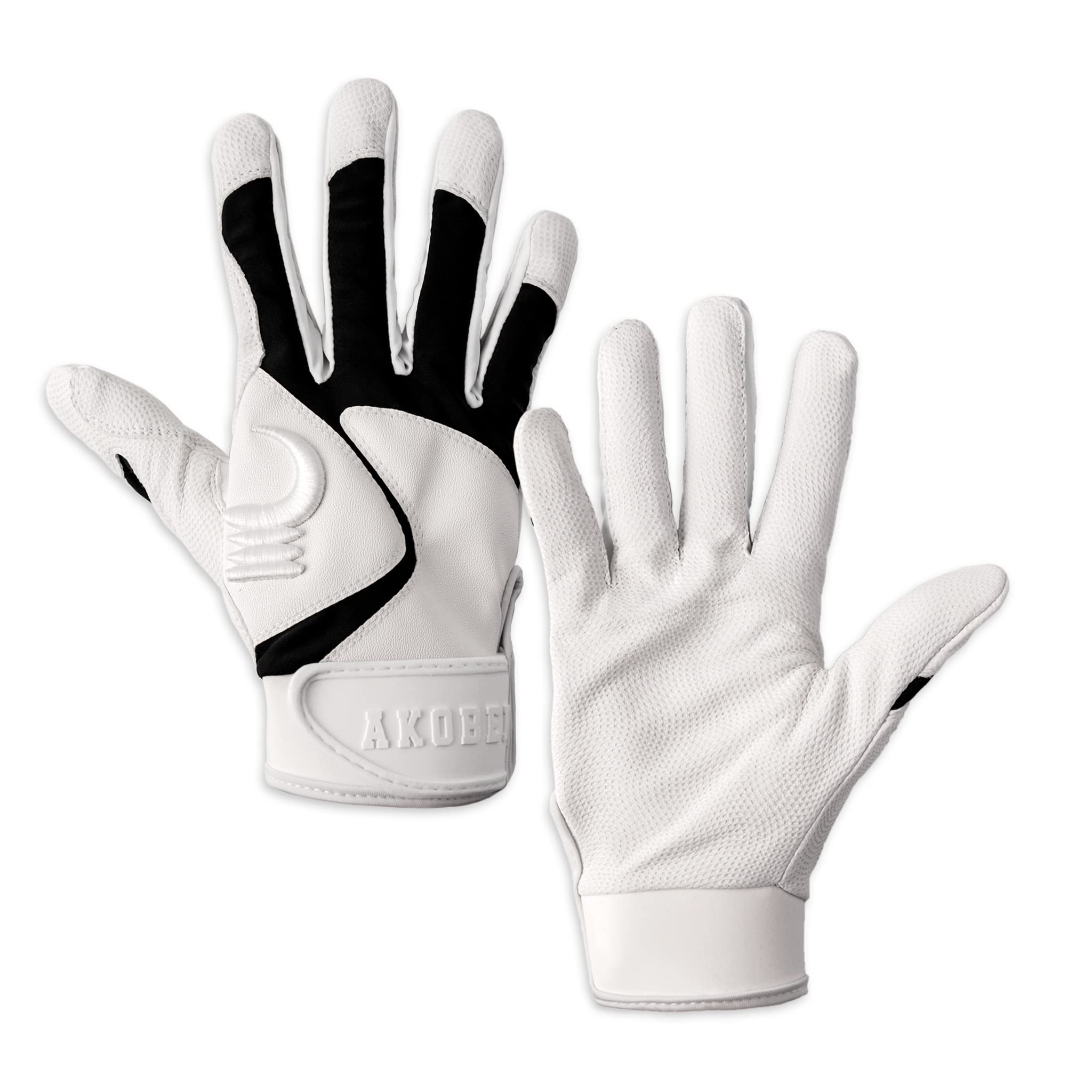 AKOBEN Jagwar Premium Baseball & Softball Batting Gloves for Men & Adults - Breathable Grip, Comfortable Fit for Baseball Training, Games & Practice - Ideal for Hitting, Fielding & Batting Cage Sessions