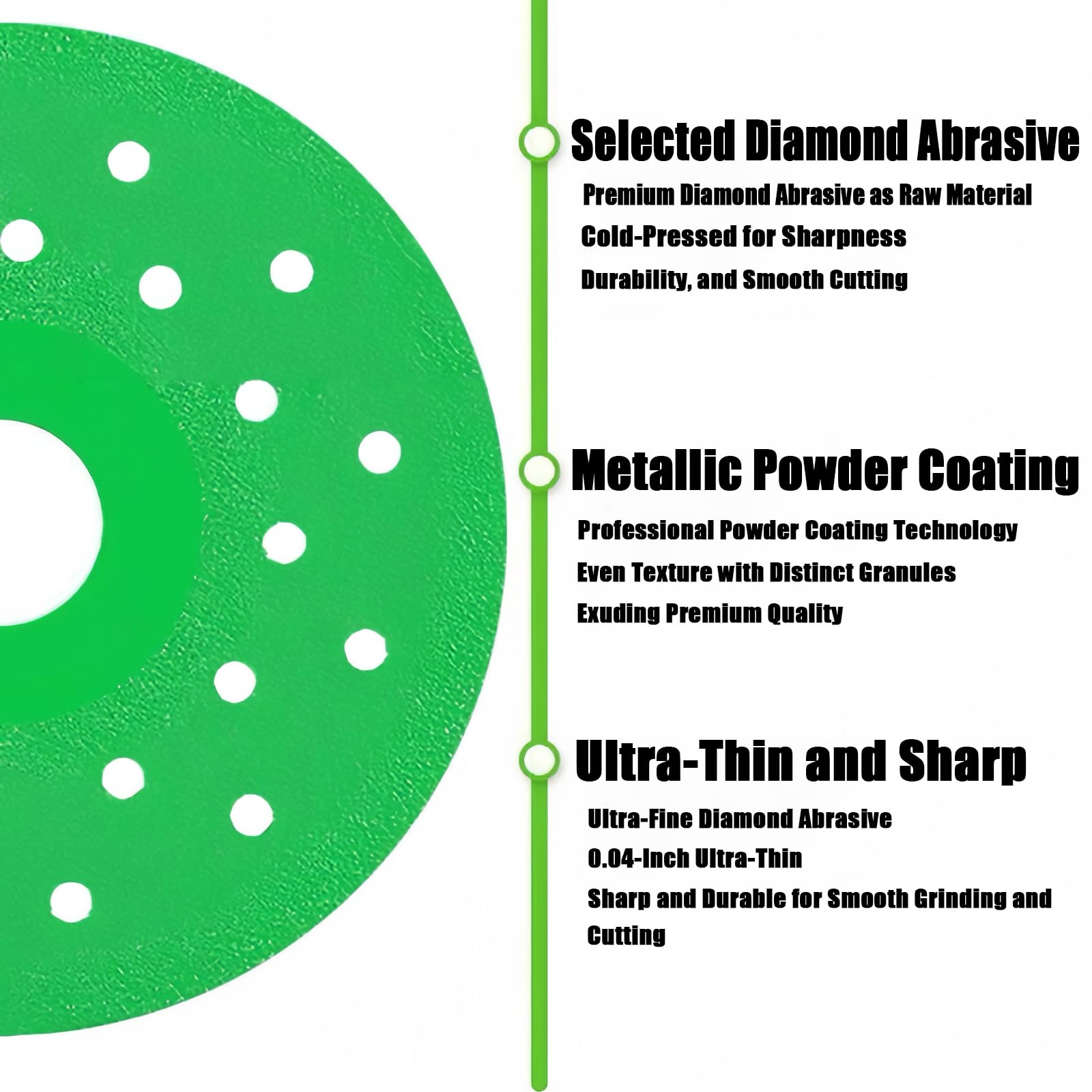8-Pack Diamond Rock Slab Cutting Discs - Premium Chamfering & Ceramic Blades for Angle Grinders - Perfect for Cutting Tile, Marble, Glass, Crystal & Jade - Ideal for DIY Projects, Stone Fabrication & Home Renovations