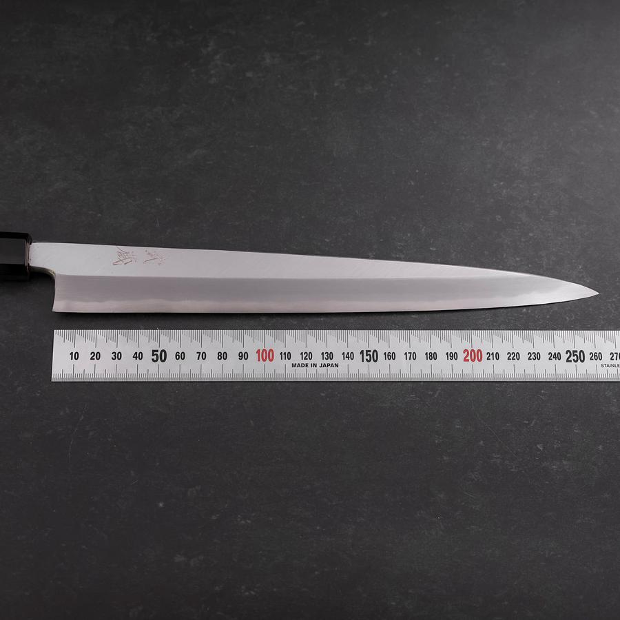 Premium Yanagiba Sushi Knife - White Steel #2 Hon Kasumi Blade, Buffalo Walnut Handle 270mm - Perfect for Sushi Chefs & Japanese Cuisine Lovers