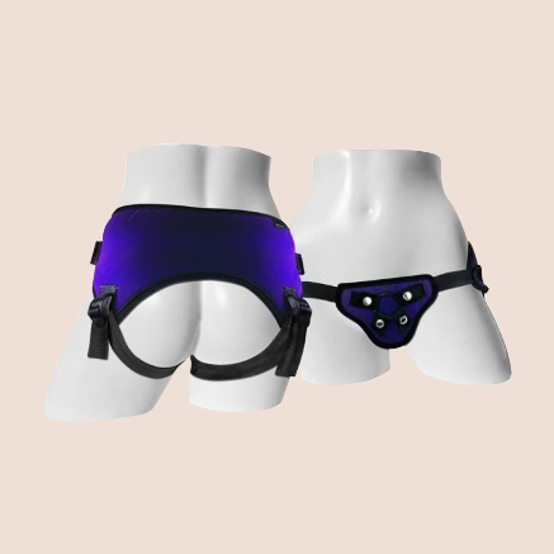 Sportsheets Lush Strap-On Harness - Ultra Soft Plush Velvety Fabric for Comfortable Wear | Perfect for Couples Play & LGBTQ+ Friendly