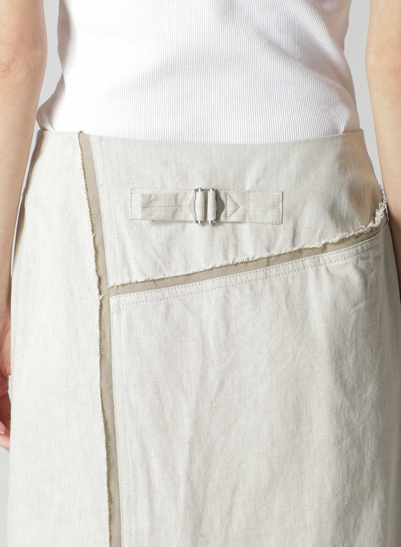 10oz Denim Wrap Skirt with Panels - Stylish & Comfortable Women's Fashion for Casual Outings & Summer Wear