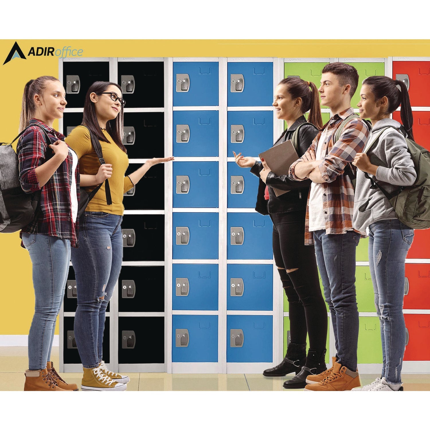 Steel Storage Locker with 6 Compartments - 12