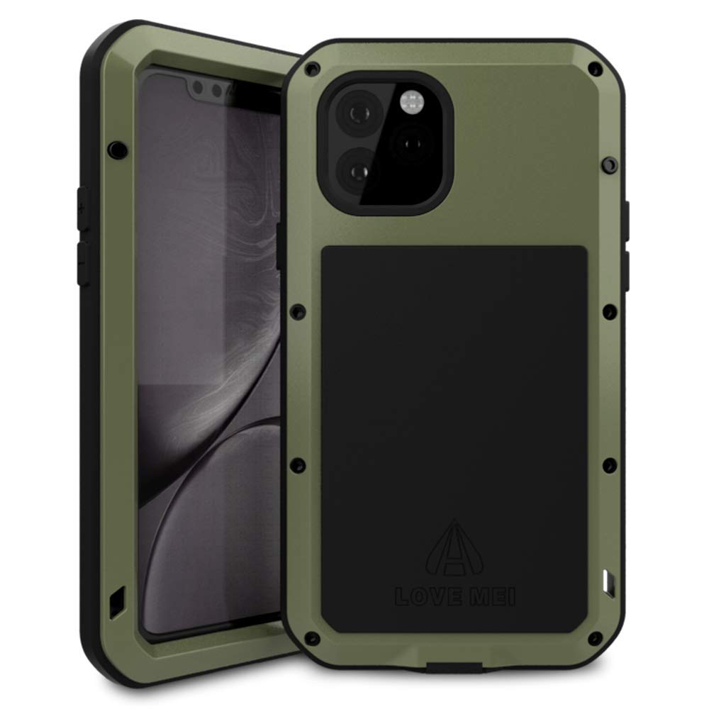Bpowe Shockproof Silicone Aluminum Case for iPhone 11 Pro Max (6.5