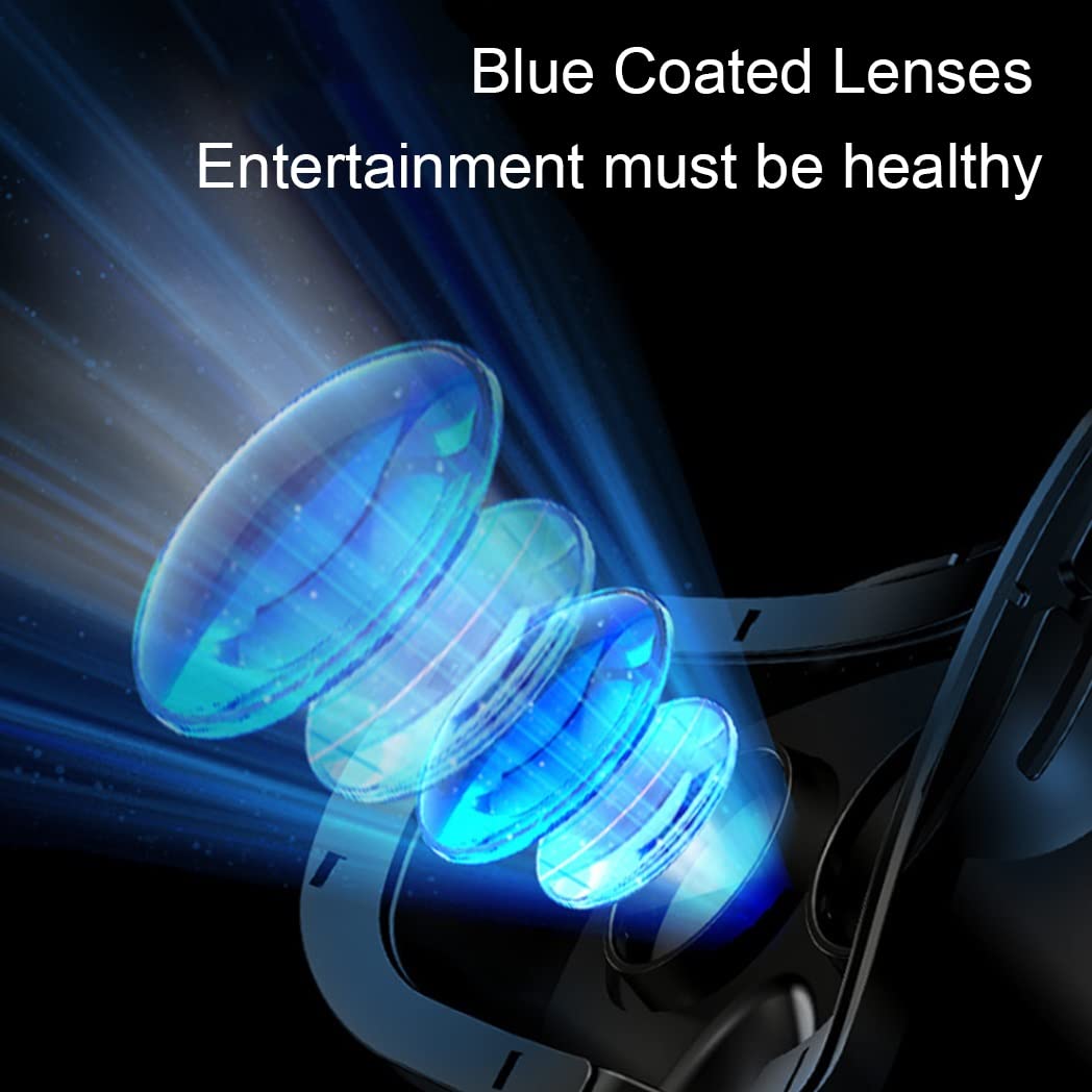3D VR Headset with Bluetooth Controller - Compatible with iPhone 13 Pro Max/13 Pro/13/12/11, Samsung Galaxy S21, Huawei & Xiaomi Series - Immersive Virtual Reality Gaming & Movie Experience (Color: Black, OS: iOS/Android) - Perfect for Home Entertainment & VR Gaming Parties