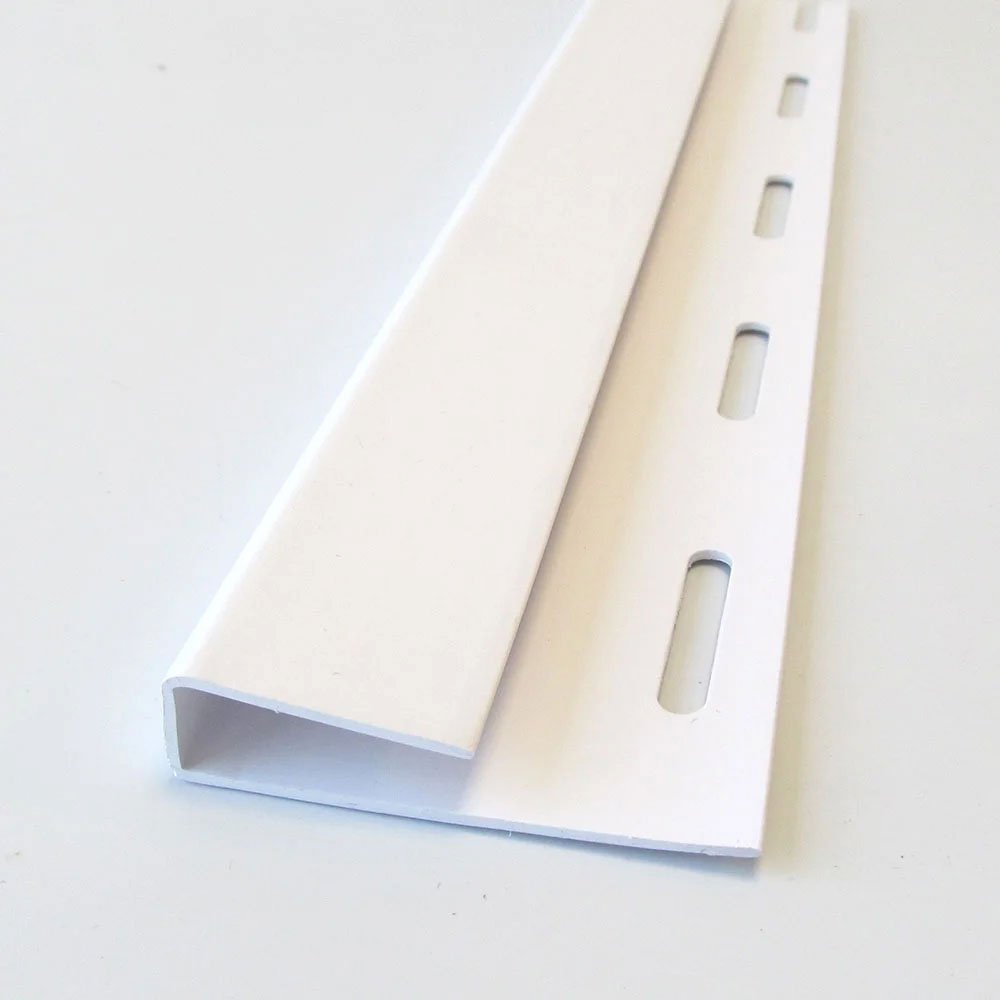 EZ Liner™ PVC J-Channel Trim - Durable White Vinyl Edging for Walls, Countertops & Cabinets - Perfect for Home Renovation, DIY Projects & Professional Installation