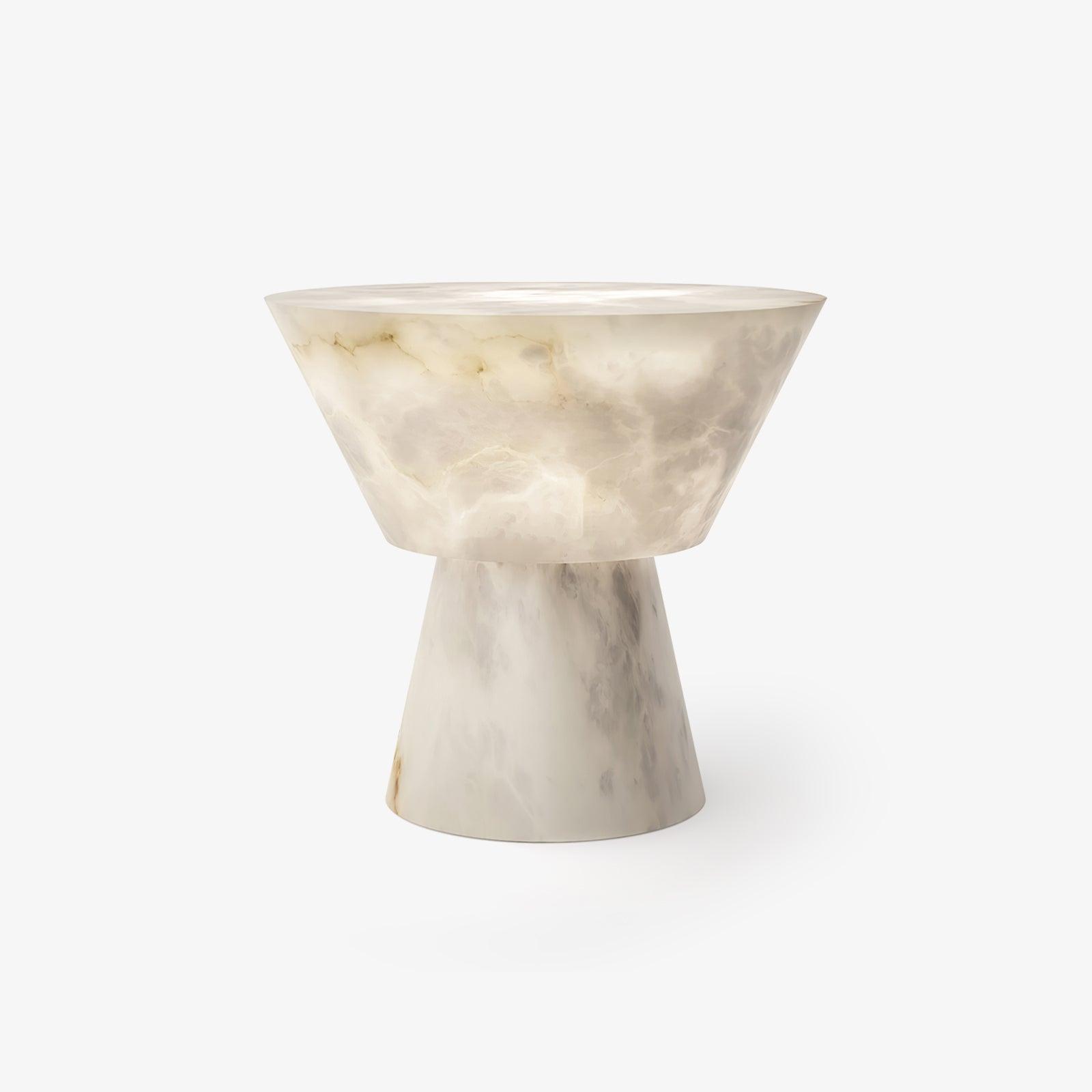 Elegant Beta Marble Table Lamp - Modern Home & Office Decor - Perfect for Bedroom Nightstand, Living Room Side Table, or Study Desk Lighting