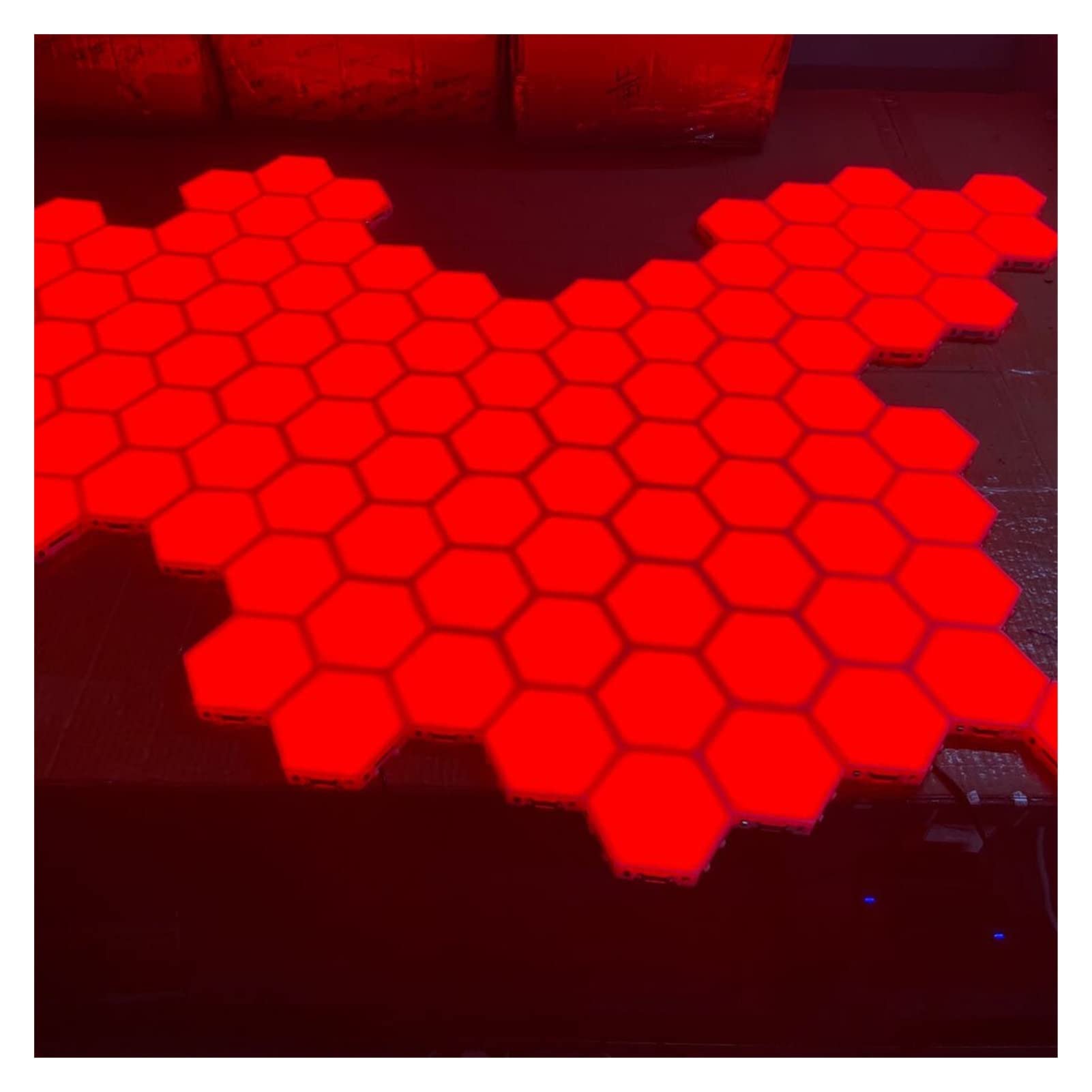 HUACHEN-LS Smart RGB LED Light Bar - Color Changing Wall Decorative Lighting with Touch Sensor & Honeycomb Design | Perfect for Home Theater, Gaming Room, and Party Background Lighting