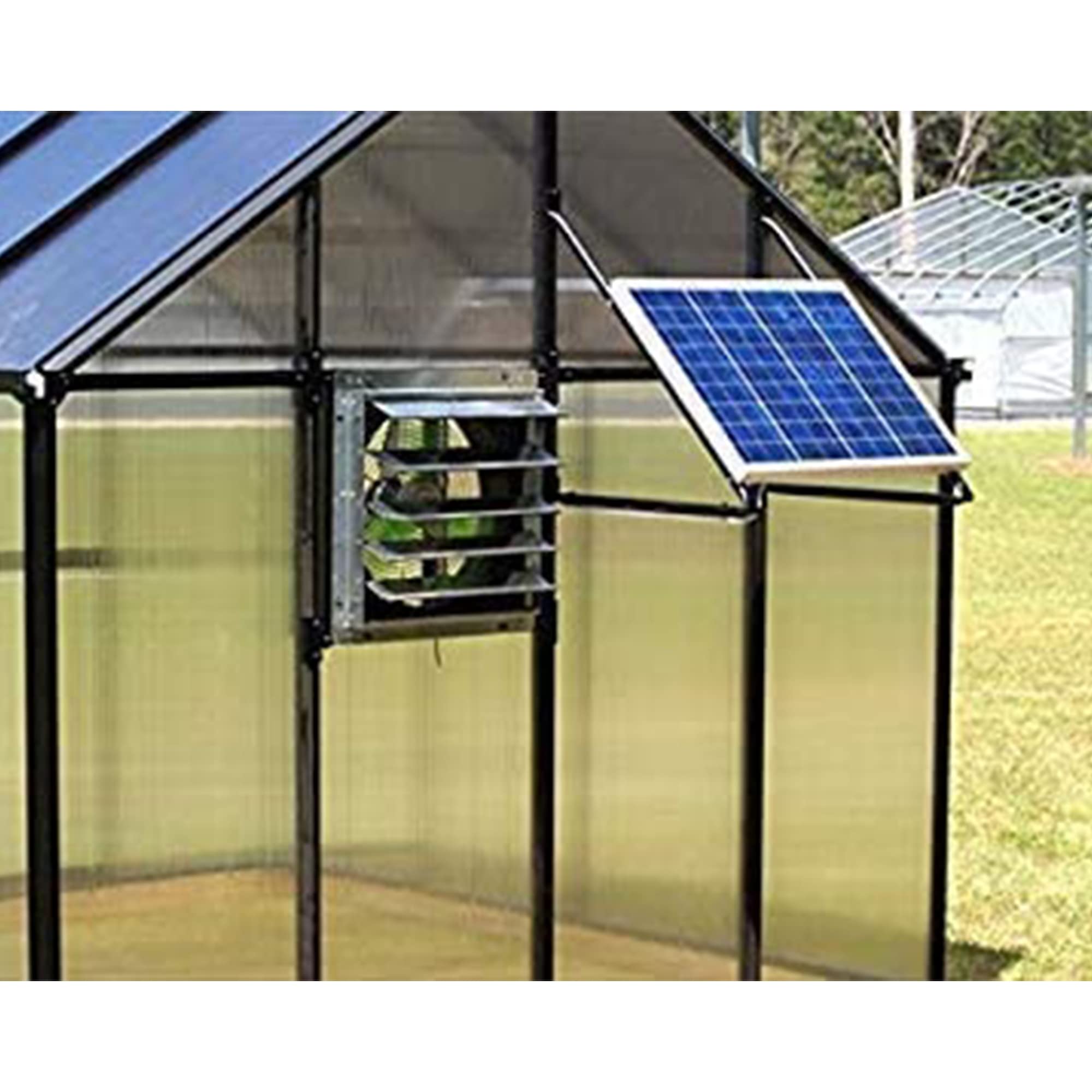80 Watt Solar Powered Exhaust Fan - 12 Inch Gable Mount Ventilator for Attic, Garage, RV - Waterproof & Quiet Galvanized Steel Fan - Ideal for Chicken Coops, Greenhouses & Home Ventilation