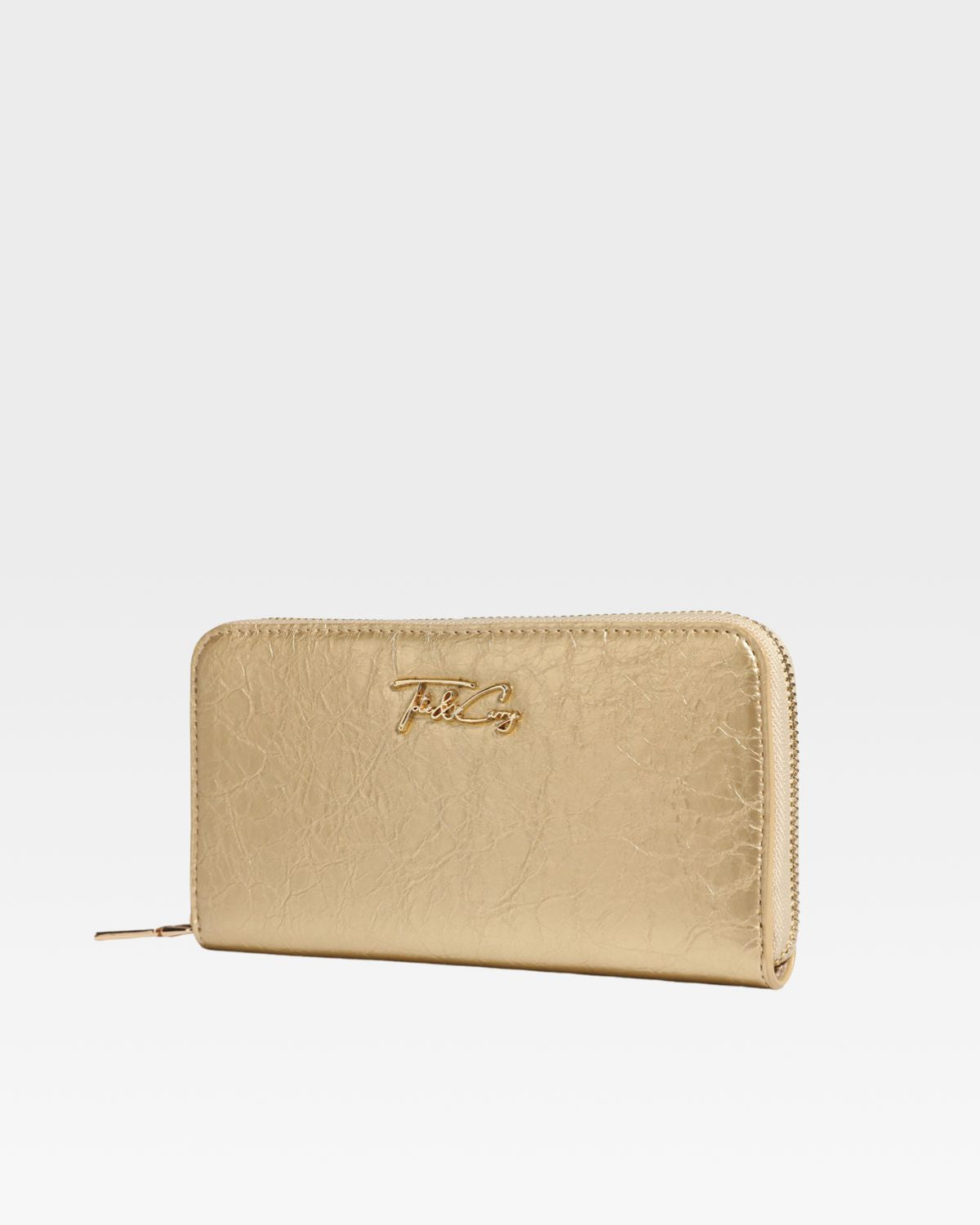 Luxury Gold Clutch Wallet for Women - Elegant Evening Bag with Wristlet Strap - Perfect for Parties, Weddings & Special Occasions
