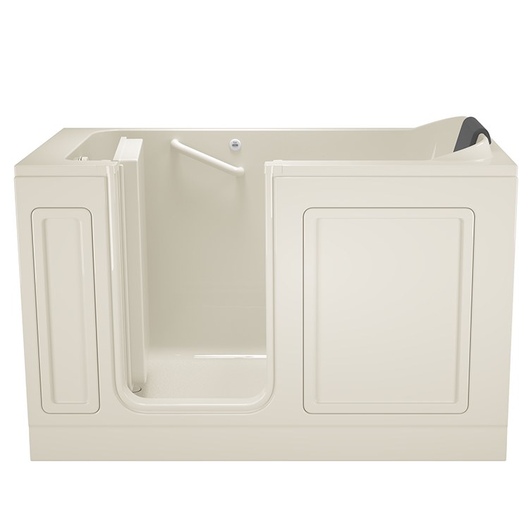 32W x 60L Acrylic Walk-In Soaking Bathtub - Left Hand Drain - Freestanding Deep Soak Tub for Relaxation & Spa Experience - Perfect for Small Bathrooms & Master Suites